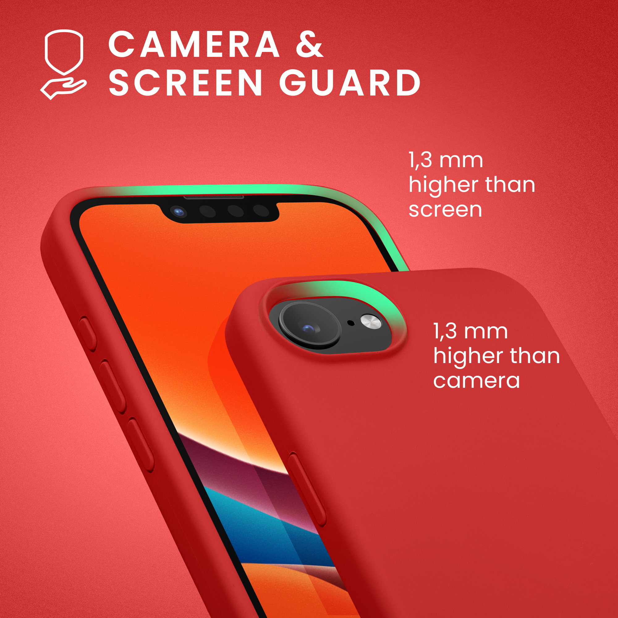 Pouzdro pro Apple iPhone 17e / iPhone 16e kwmobile silikonové - klasická červená