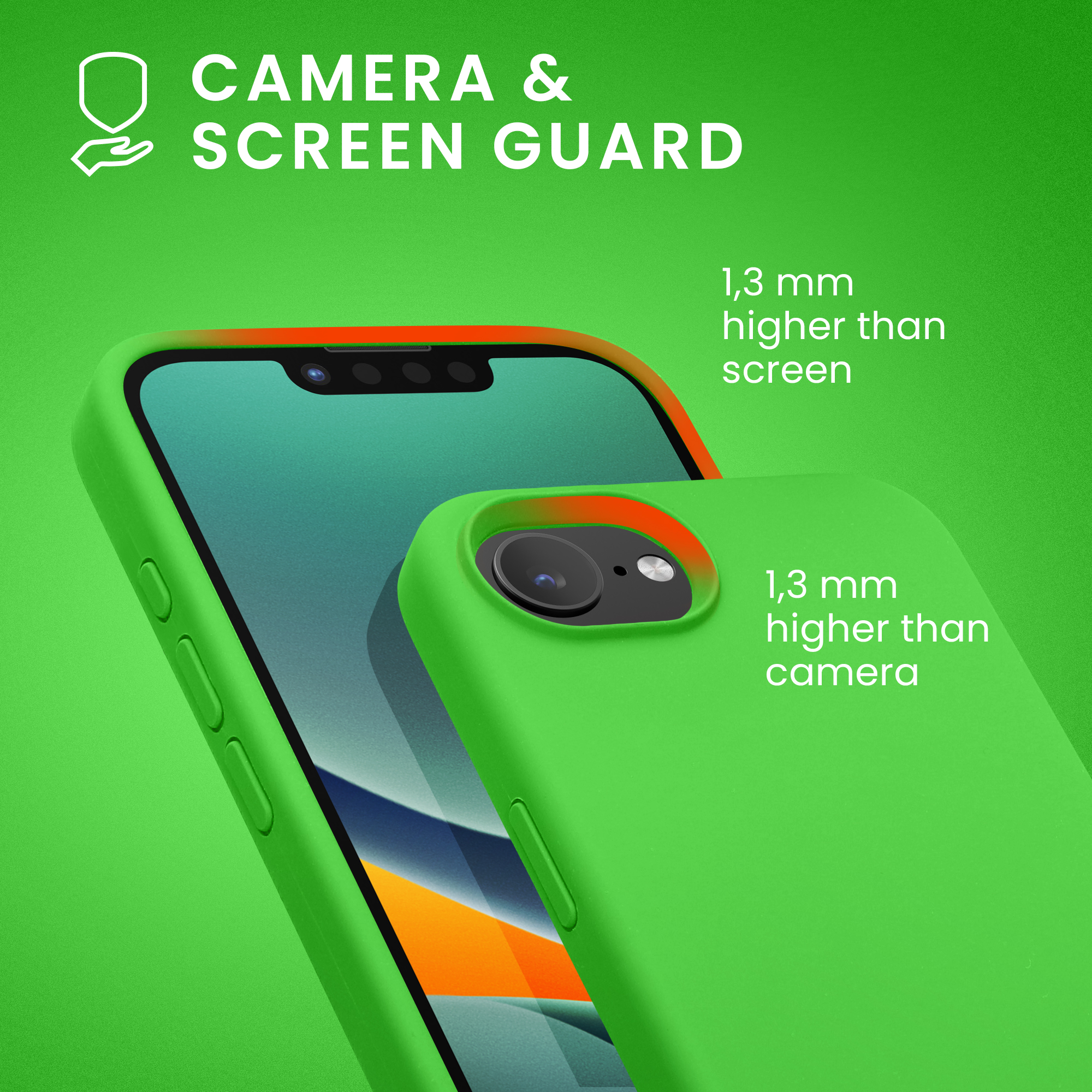 Silikonový kryt Kwmobile pro iPhone 17e / 16e - wireless charging lime green