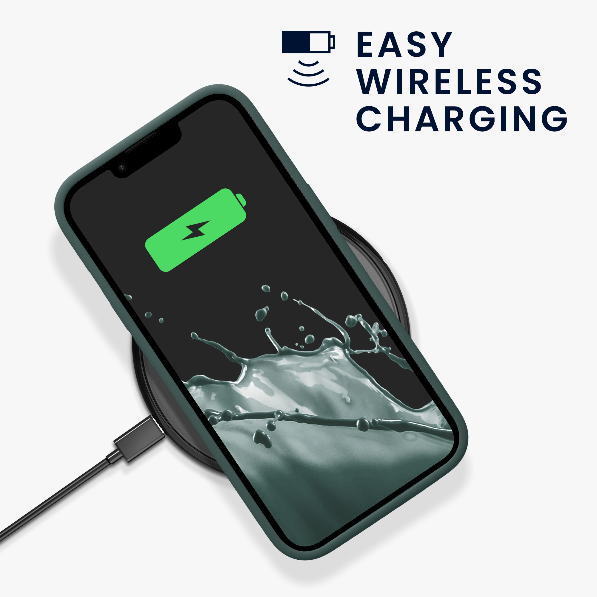 Pouzdro pro Apple iPhone 17e / iPhone 16e kwmobile silikonové - modrozelená