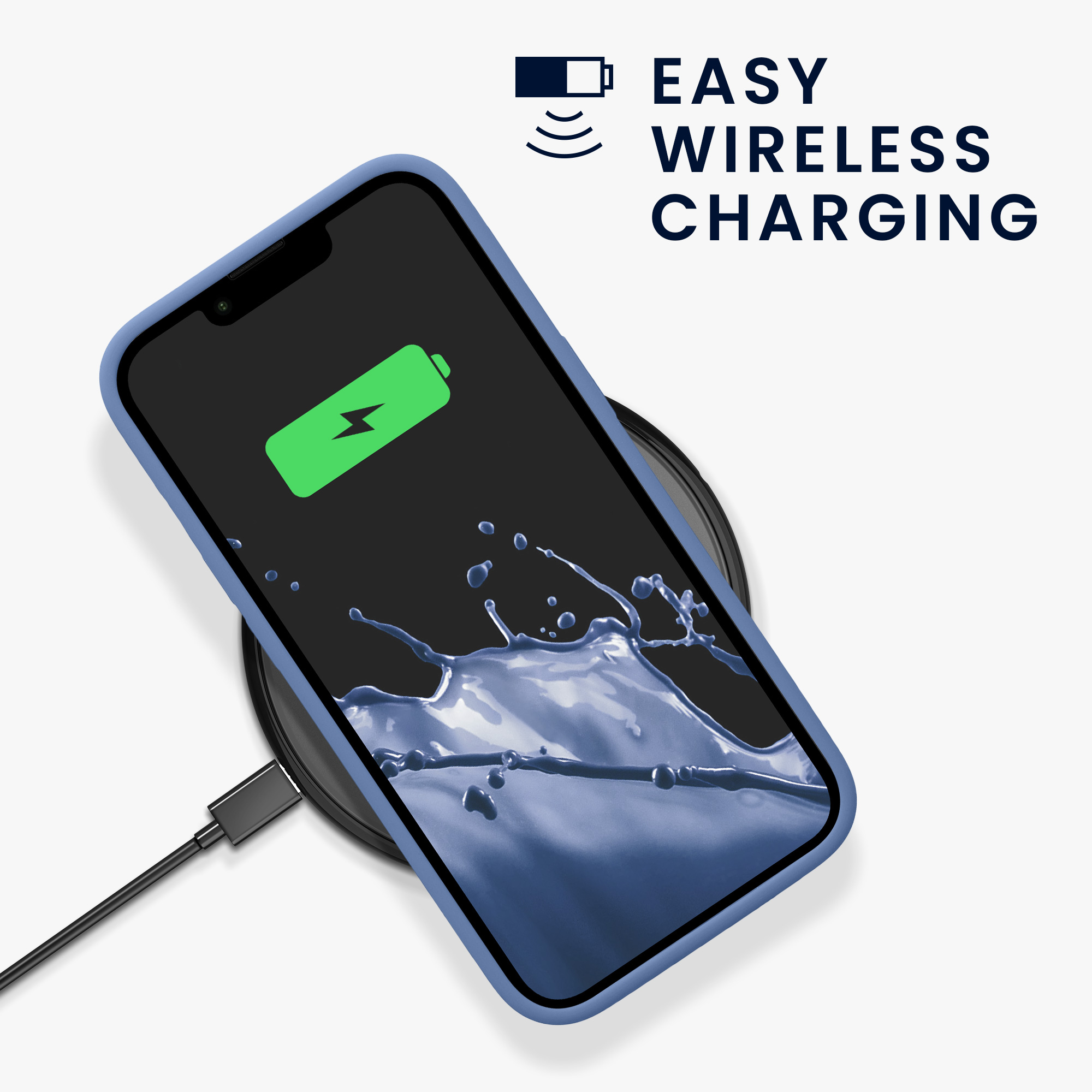 Pouzdro pro Apple iPhone 17e / iPhone 16e kwmobile silikonové - levandulová modrá