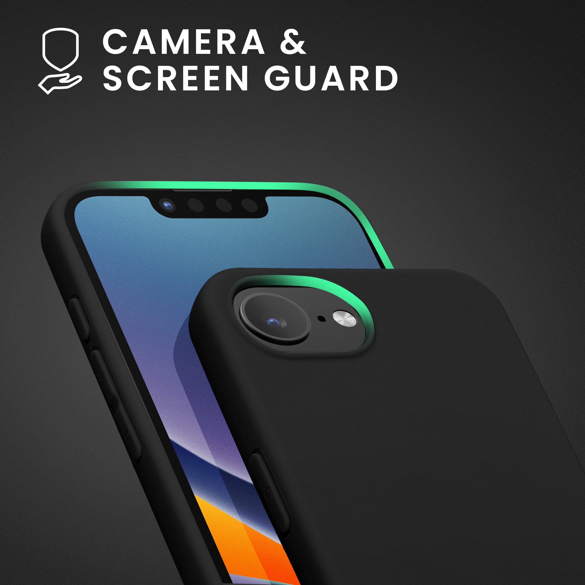 Silikonový kryt Kwmobile pro iPhone 17e / 16e - černá matná