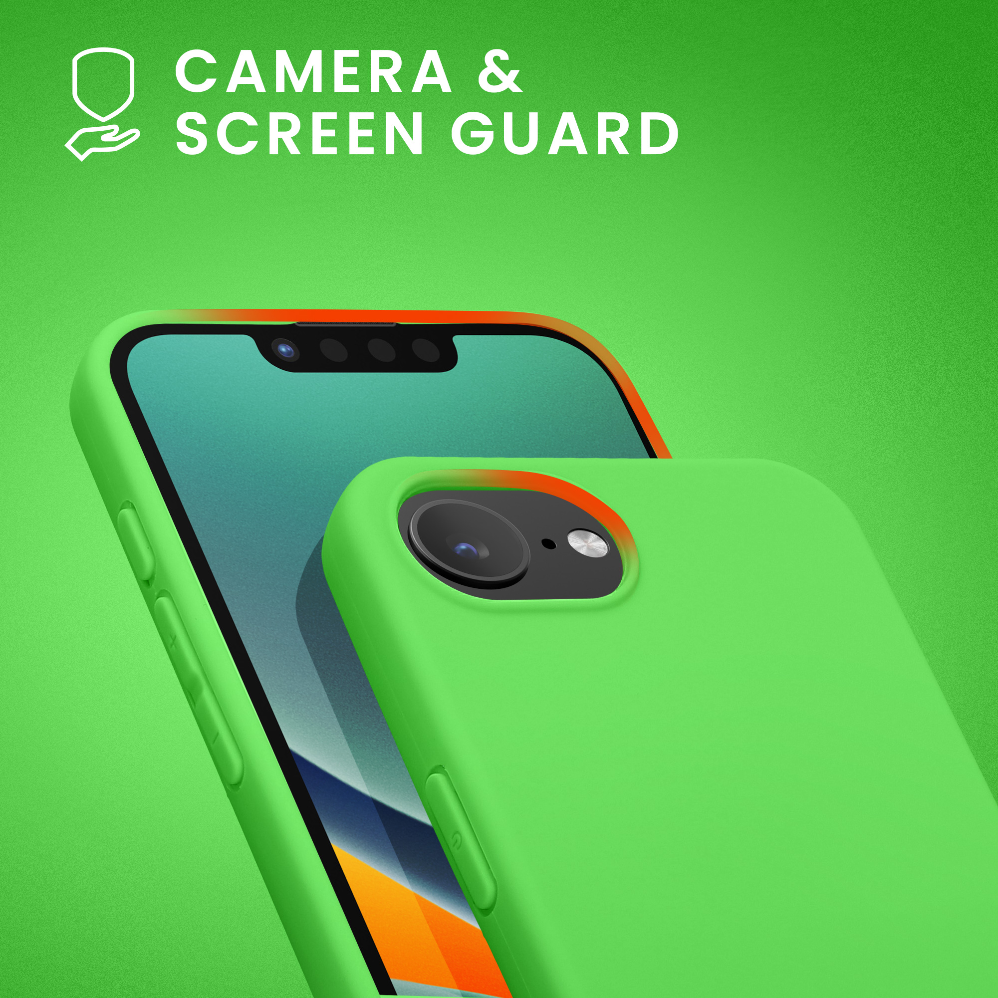 TPU kryt pro Apple iPhone 17e / iPhone 16e, nárazuvzdorný, pro bezdrátové nabíjení kwmobile ‑ limetkově zelená