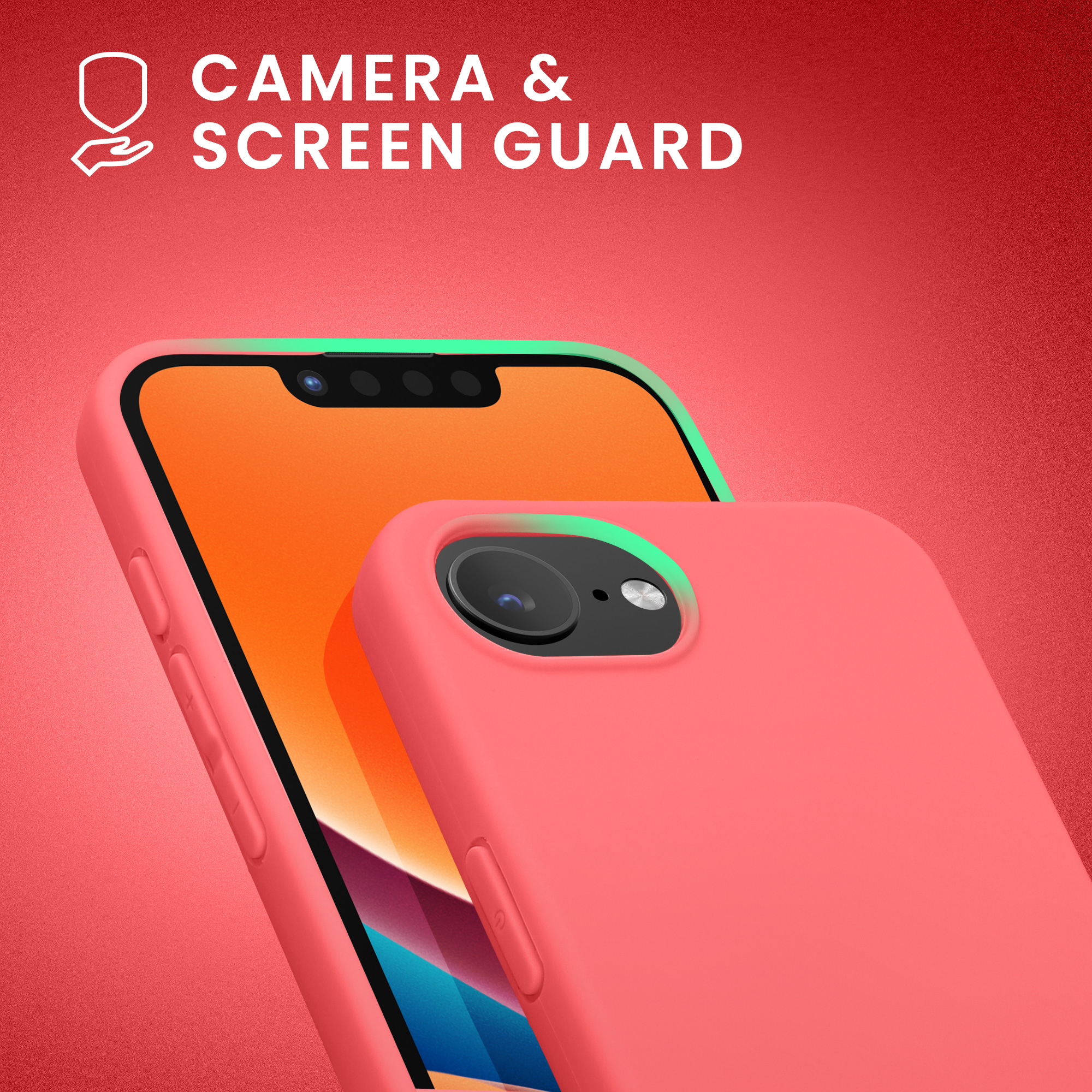 Pouzdro pro Apple iPhone 17e / iPhone 16e kwmobile TPU - neonově korálová