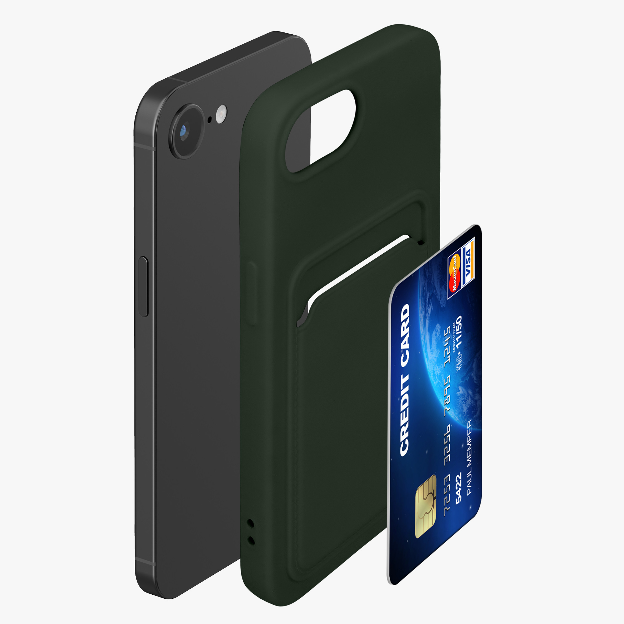 Silikonový kryt kwmobile pro Apple iPhone 17e / iPhone 16e - zelená