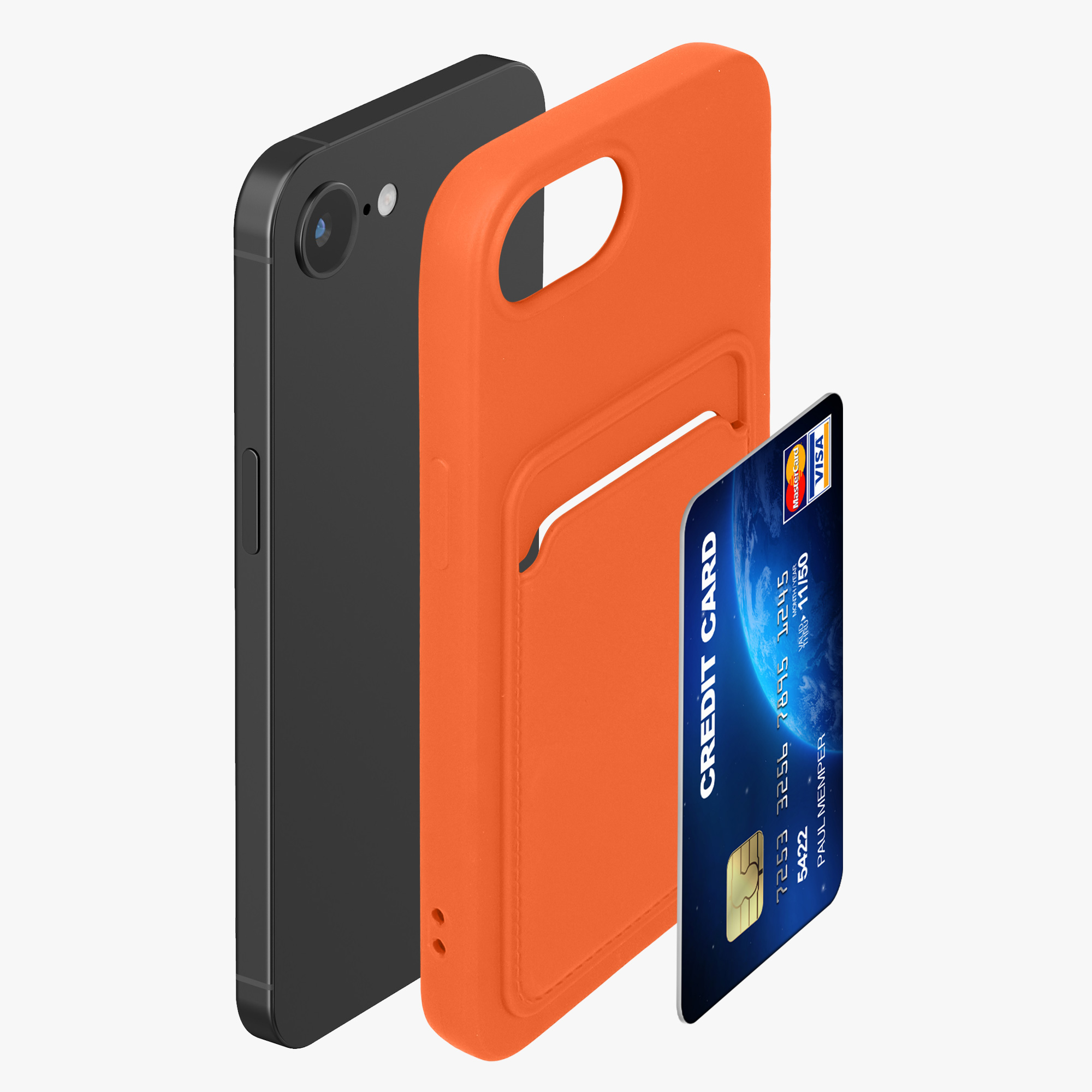 Silikonový kryt kwmobile pro Apple iPhone 17e / iPhone 16e - oranžová