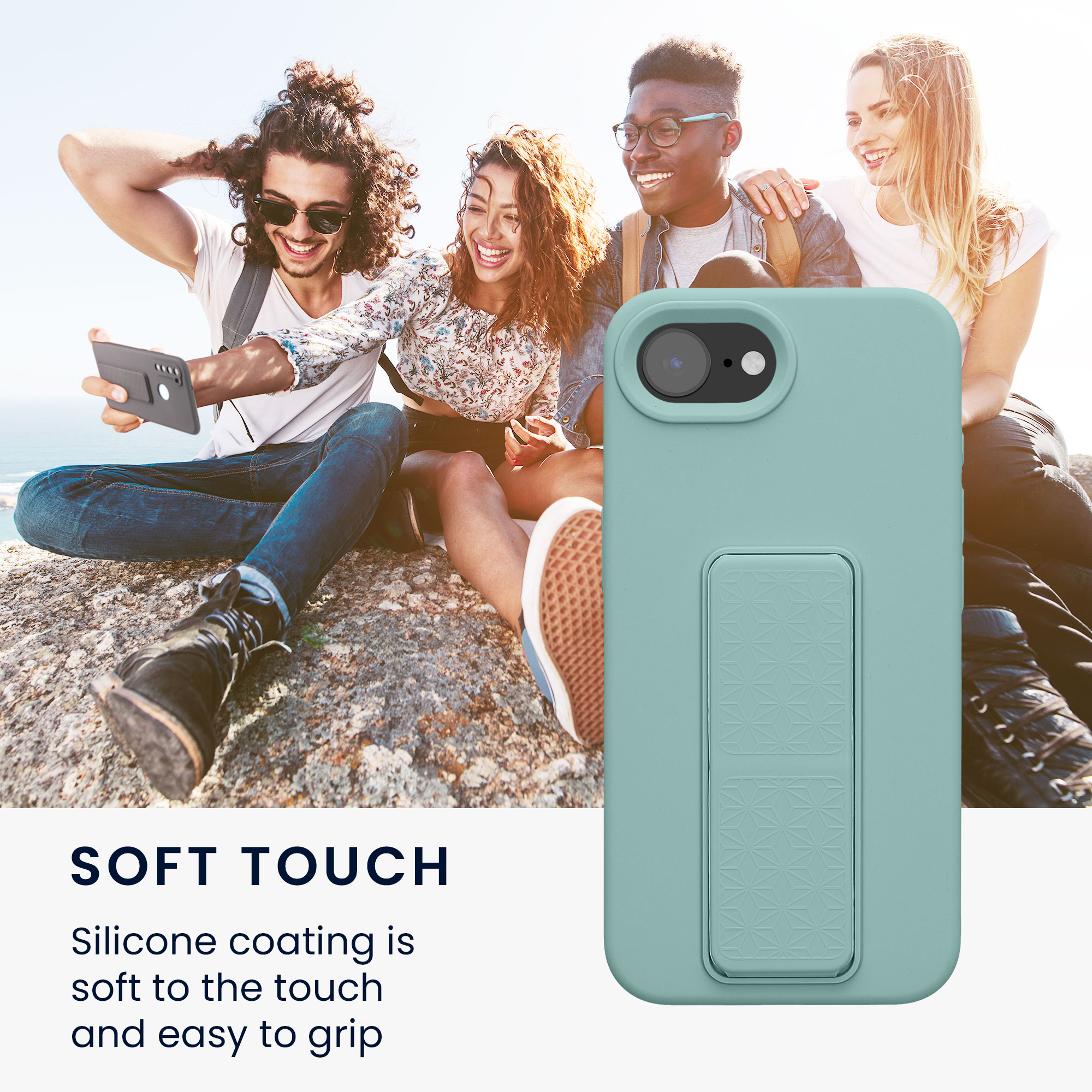 Silikonový kryt Kwmobile pro iPhone 17e / 16e - mátová