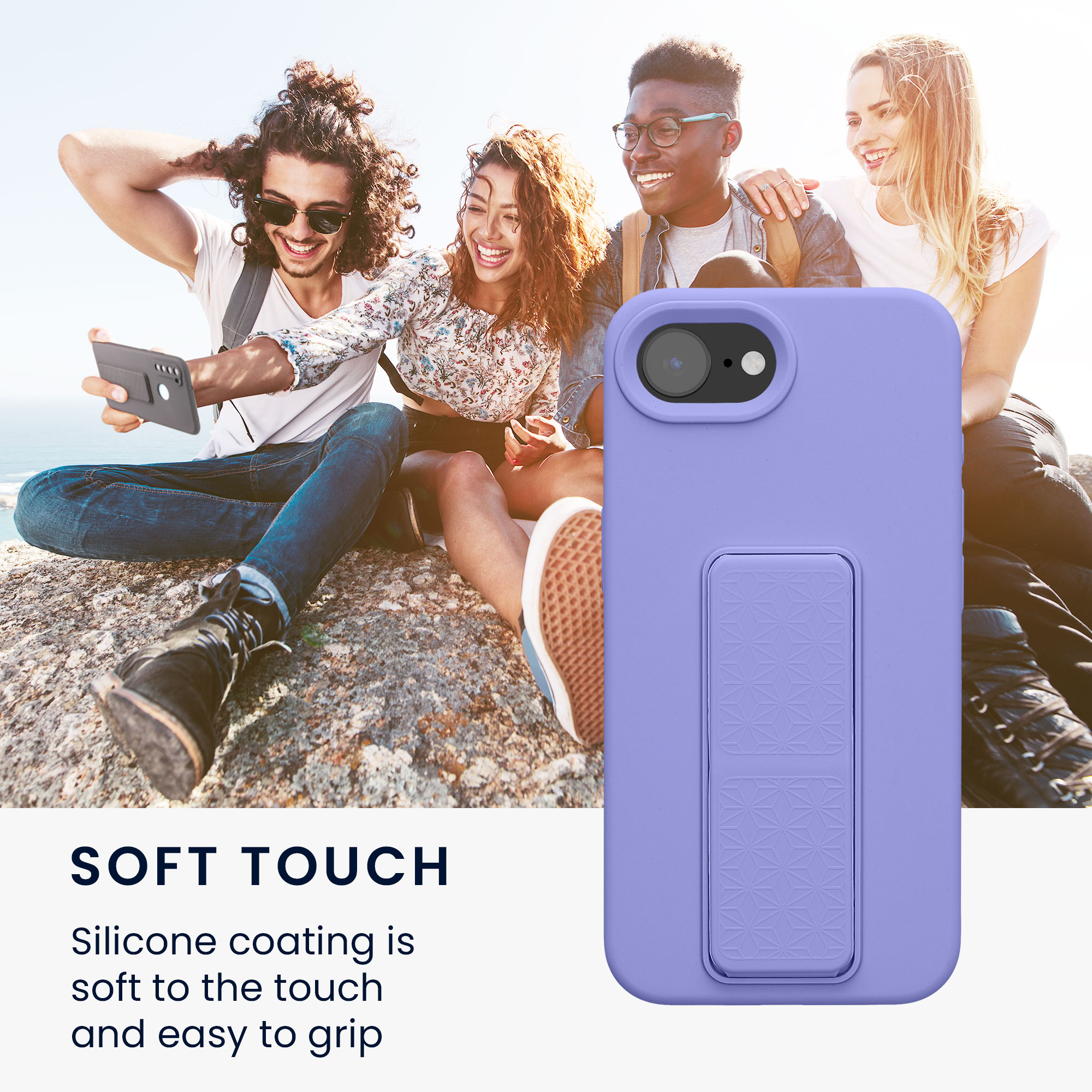 Silikonový kryt Kwmobile pro iPhone 17e / 16e - levandulová