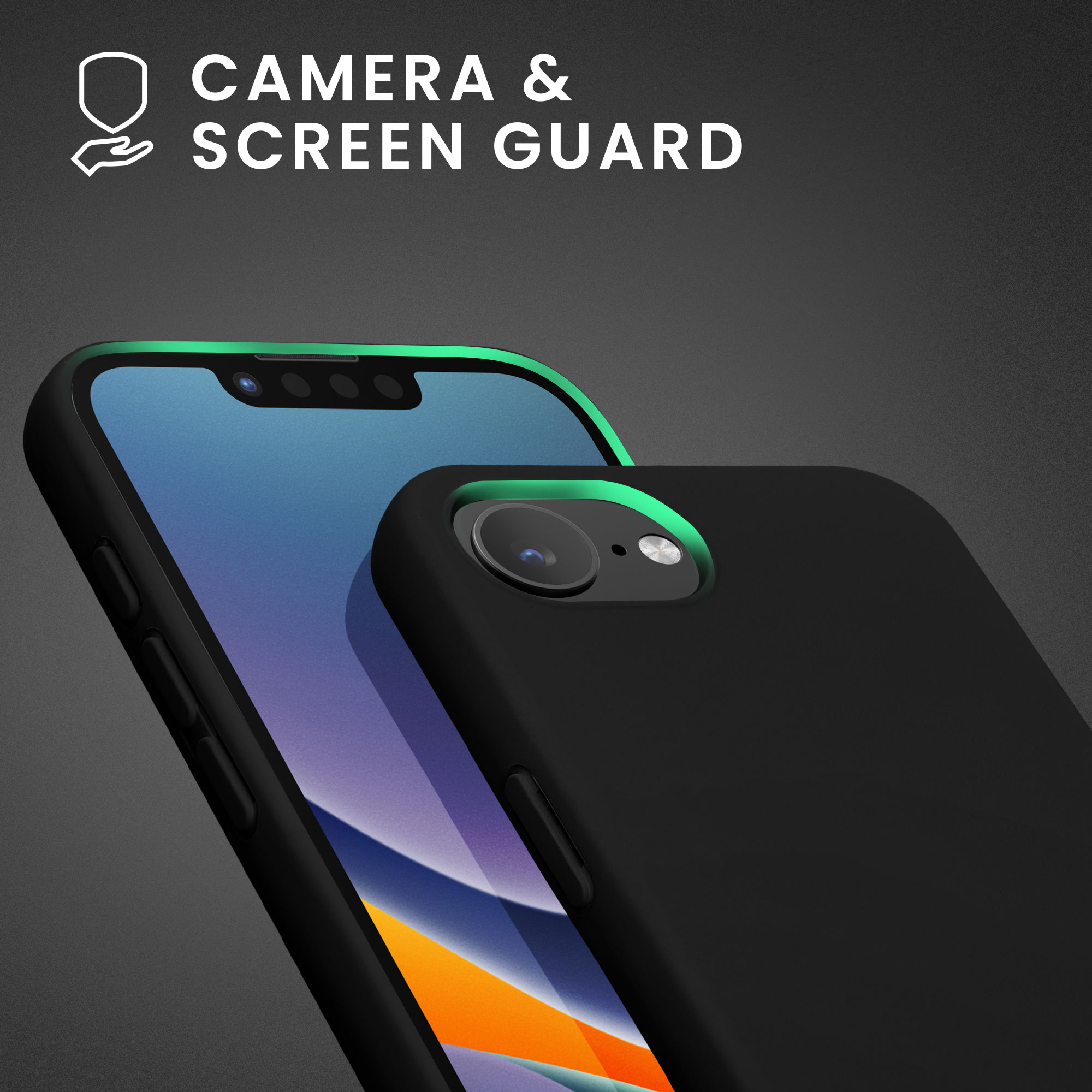 Silikonový kryt Kwmobile pro iPhone 17e / 16e - černá matná