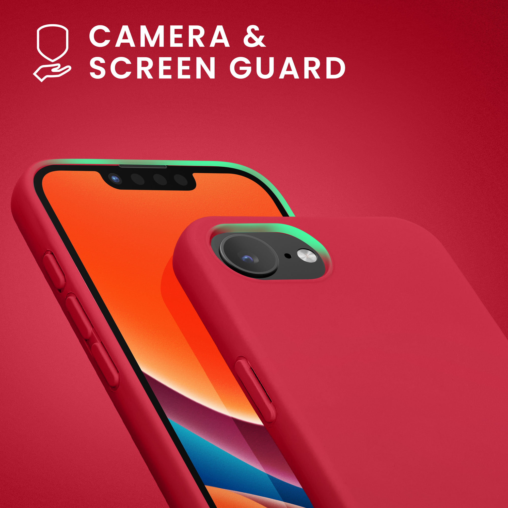 Silikonový kryt Kwmobile pro iPhone 17e / 16e - granátově červená