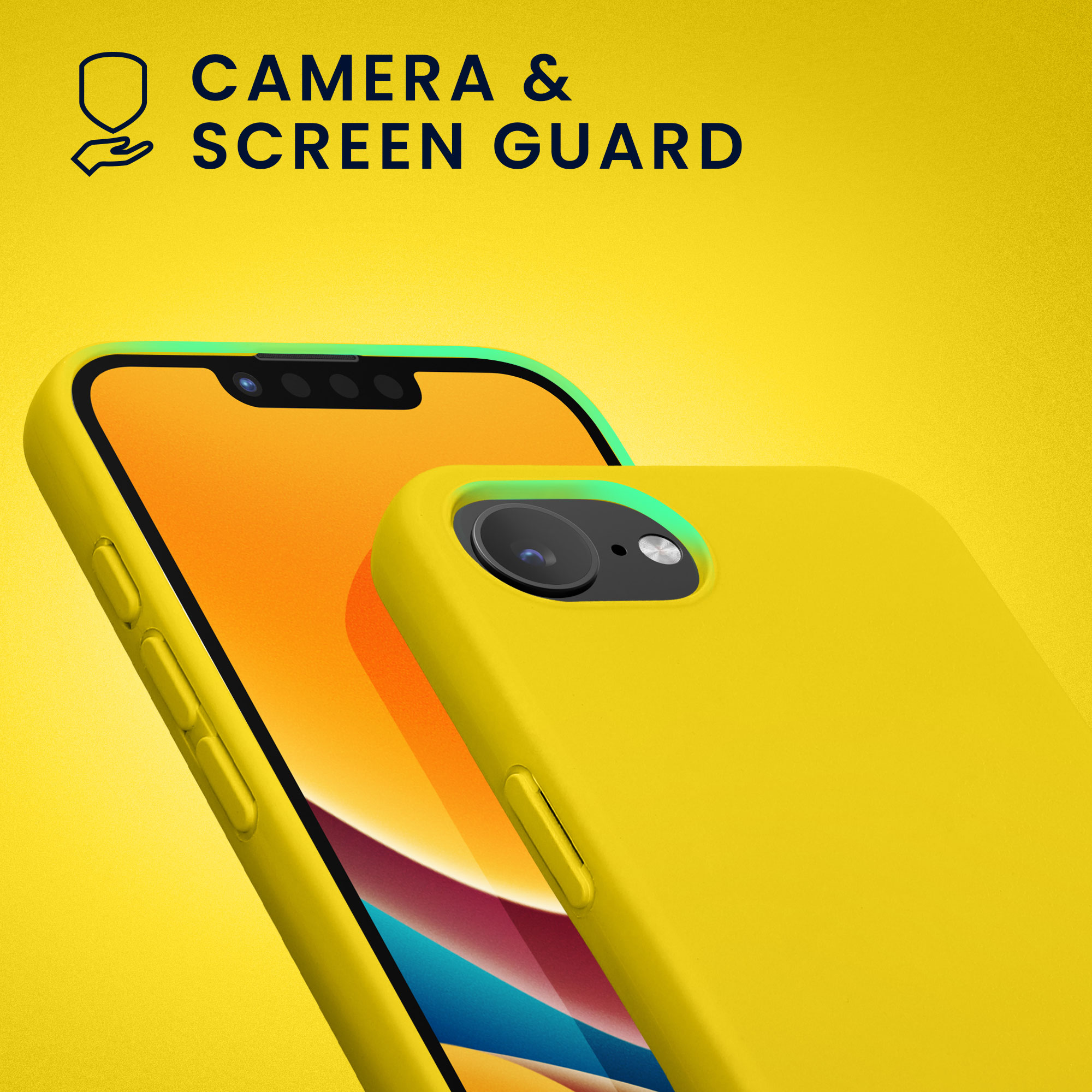 Silikonový kryt kwmobile pro Apple iPhone 17e / iPhone 16e - žlutá