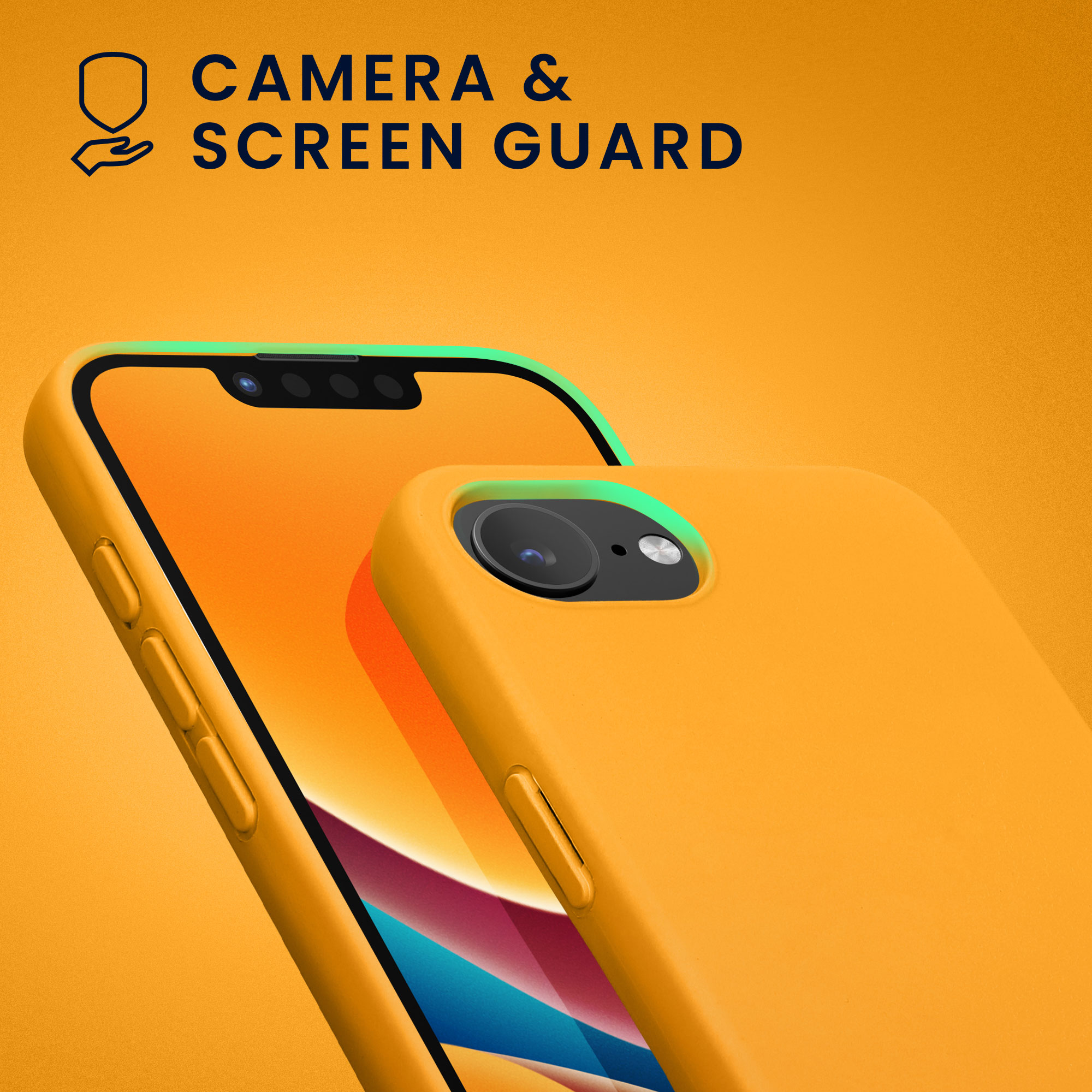 Silikonový kryt kwmobile pro Apple iPhone 17e / iPhone 16e - oranžová