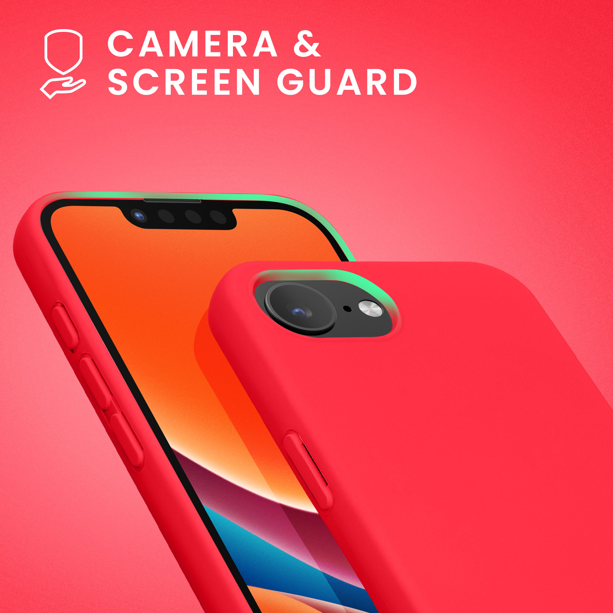 Silikonový kryt Kwmobile pro iPhone 17e / 16e - neonově růžová