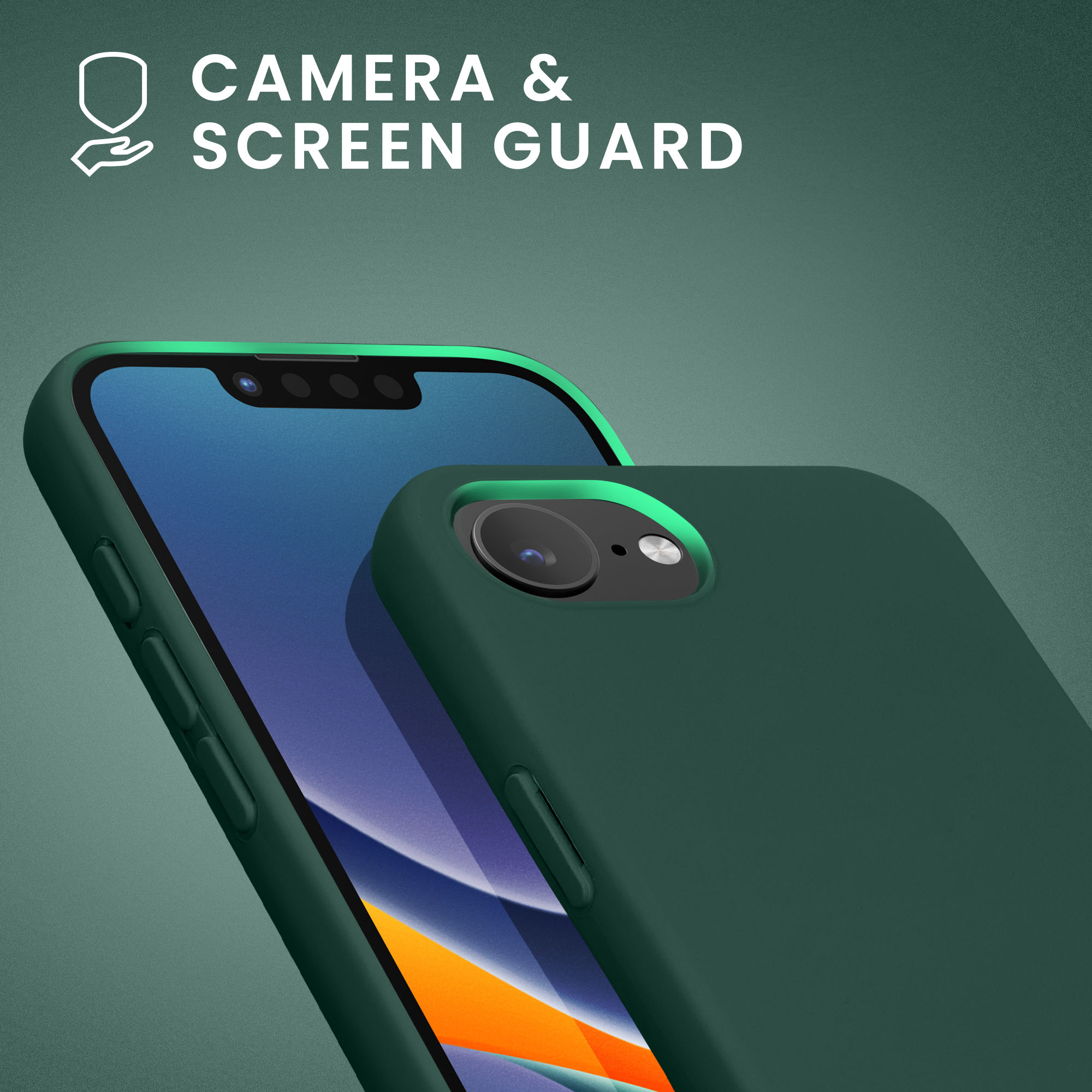 Silikonový kryt kwmobile pro Apple iPhone 17e / iPhone 16e - zelená