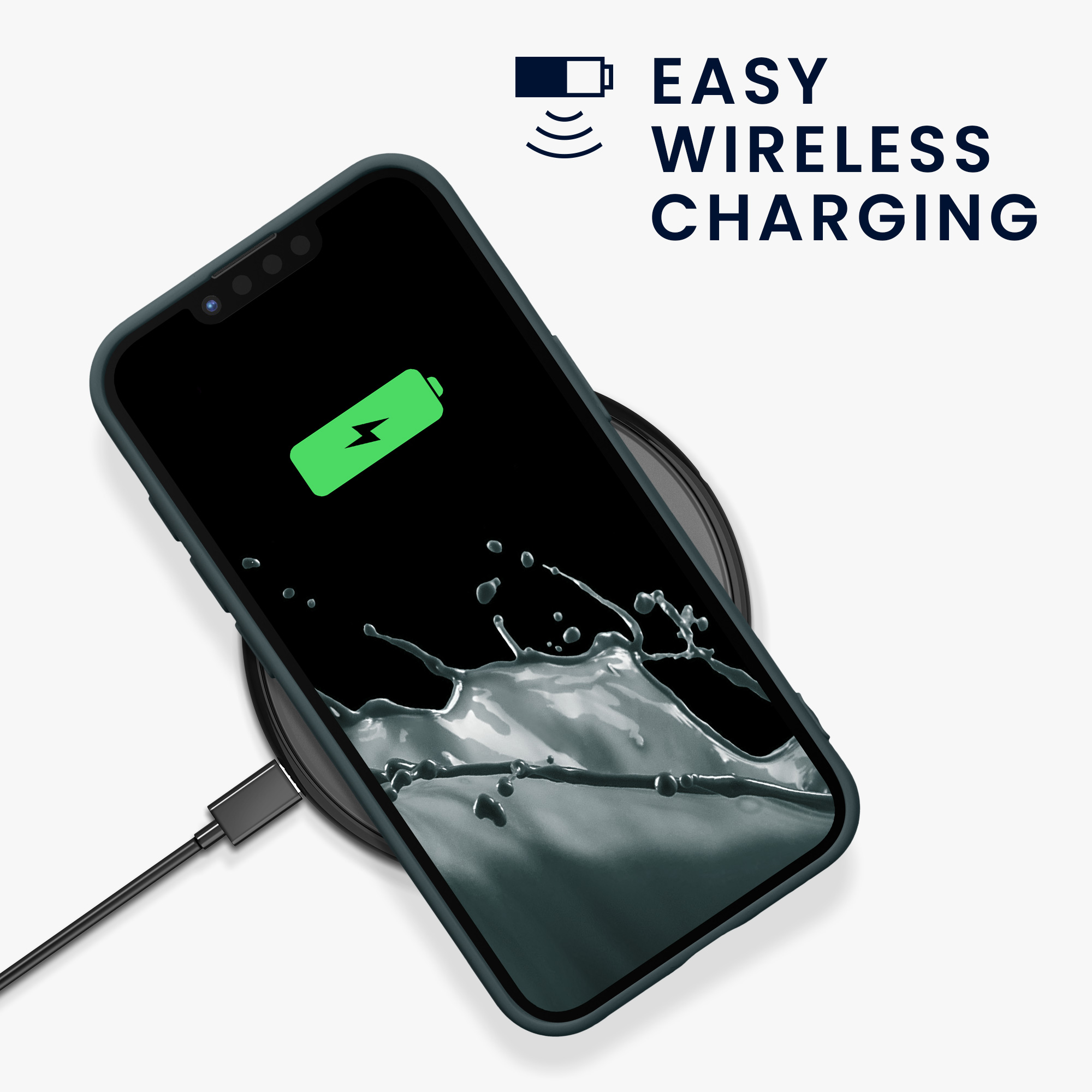 Pouzdro pro Apple iPhone 17e / iPhone 16e kwmobile tenké ochranné silikonové - tmavá antracitová