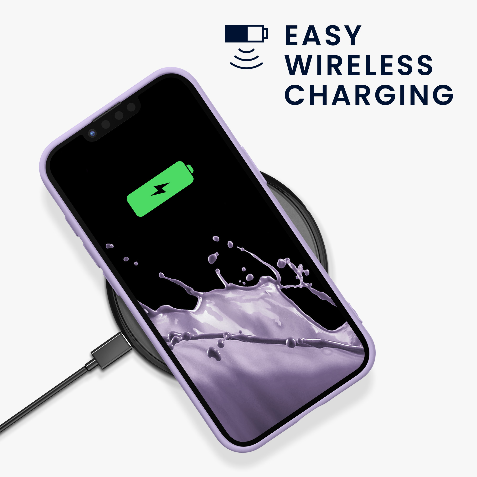 Pouzdro pro Apple iPhone 17e / iPhone 16e kwmobile tenké ochranné silikonové - levandulová