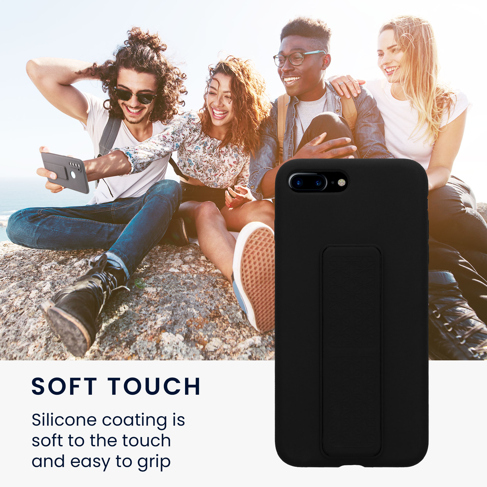 Silikonový kryt kwmobile pro Apple iPhone 7 Plus / iPhone 8 Plus - černá