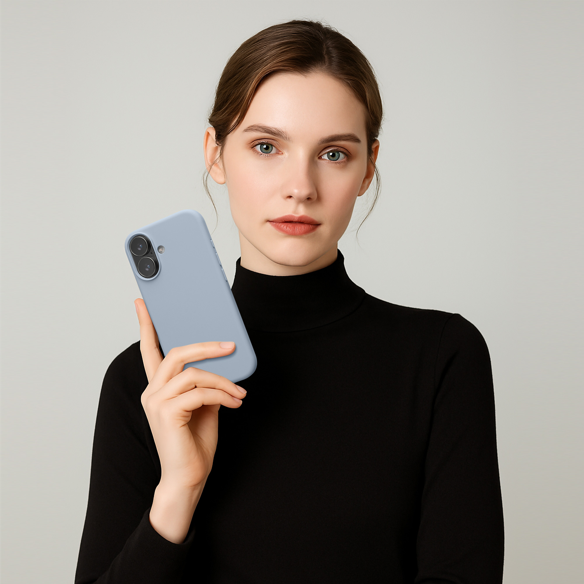 Silikonový kryt Kwmobile pro iPhone 17 - světle modrá matná