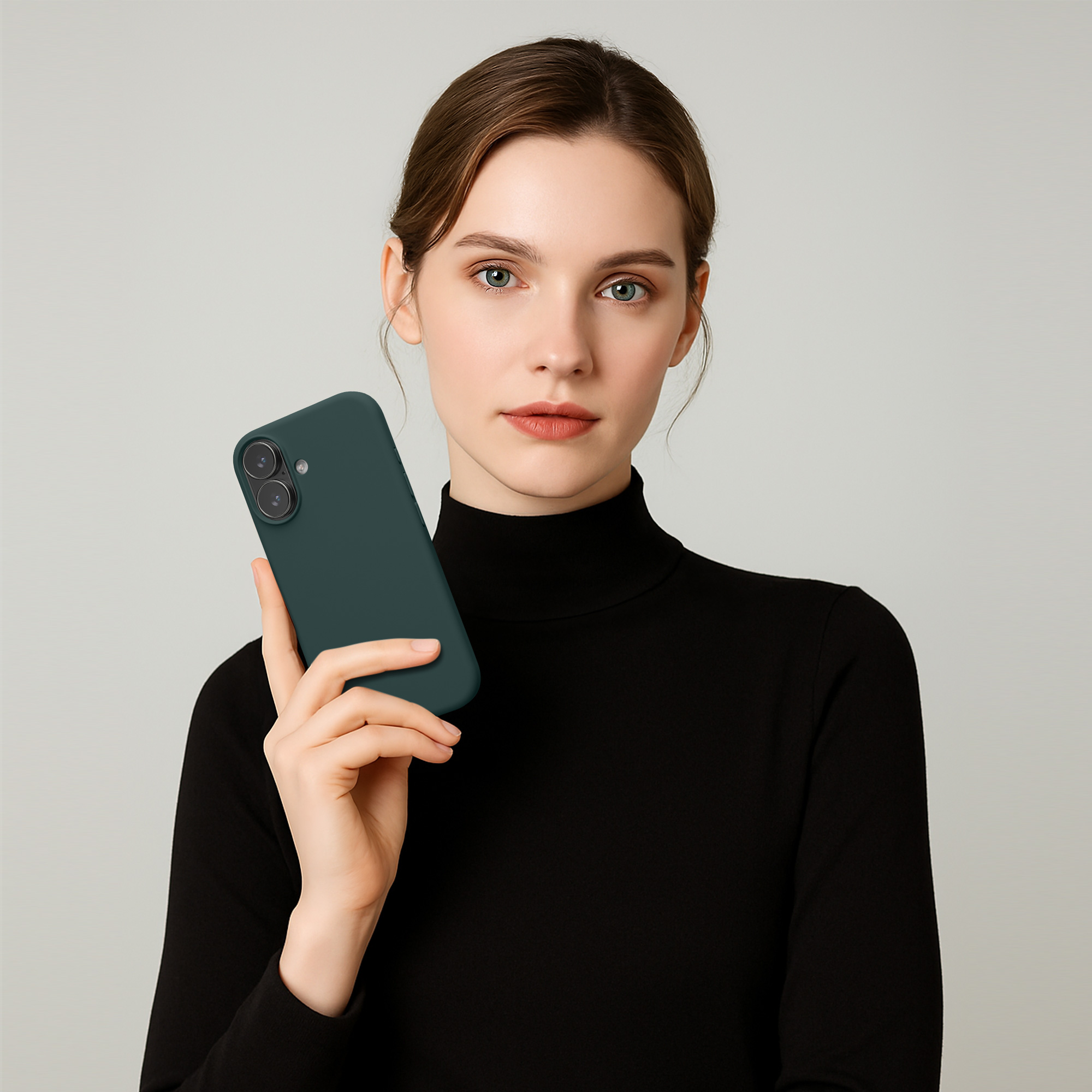 TPU silikonový kryt pro Apple iPhone 17, měkký povrch kwmobile ‑ modrozelená