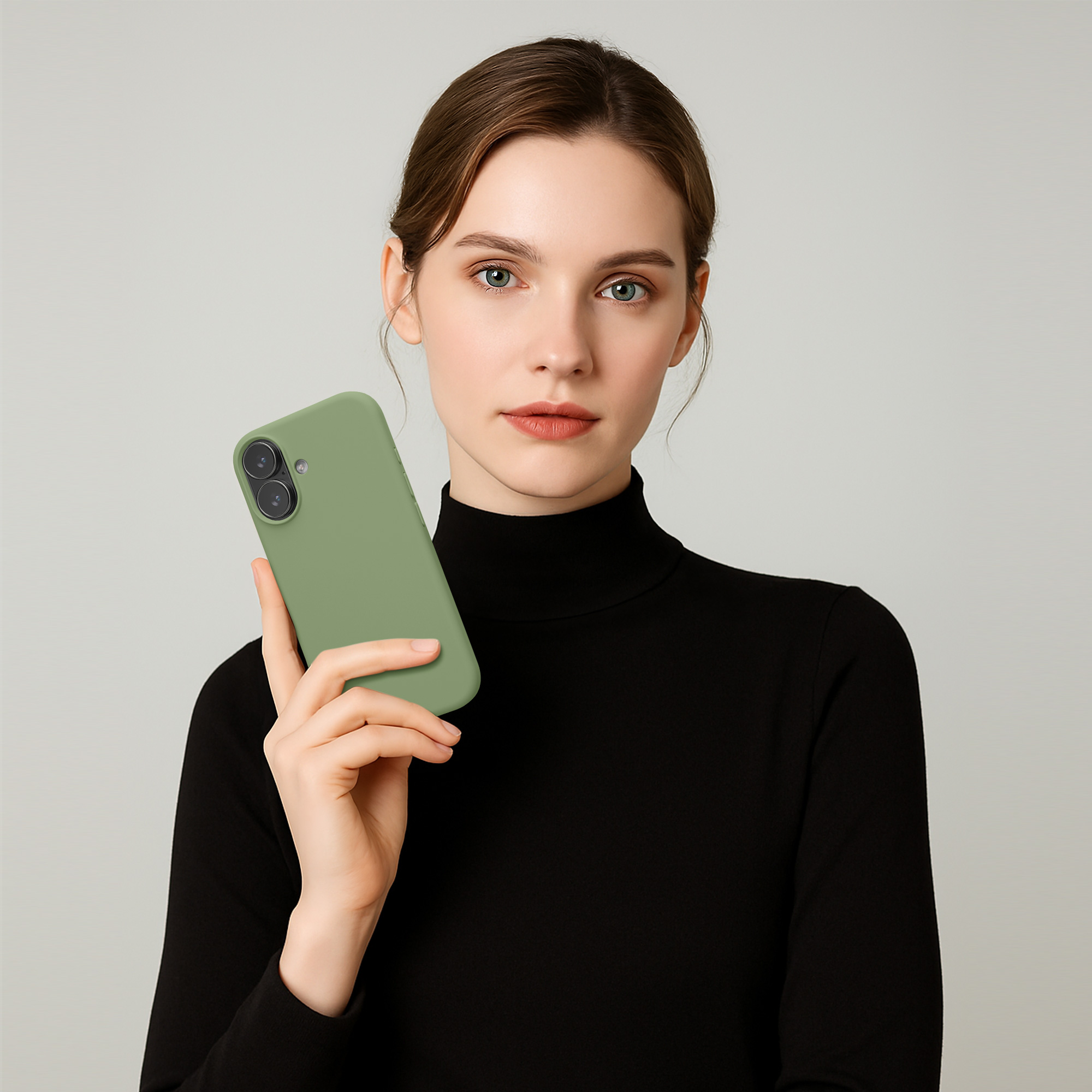 Pouzdro pro Apple iPhone 17 kwmobile silikonové - měkký mechově zelená