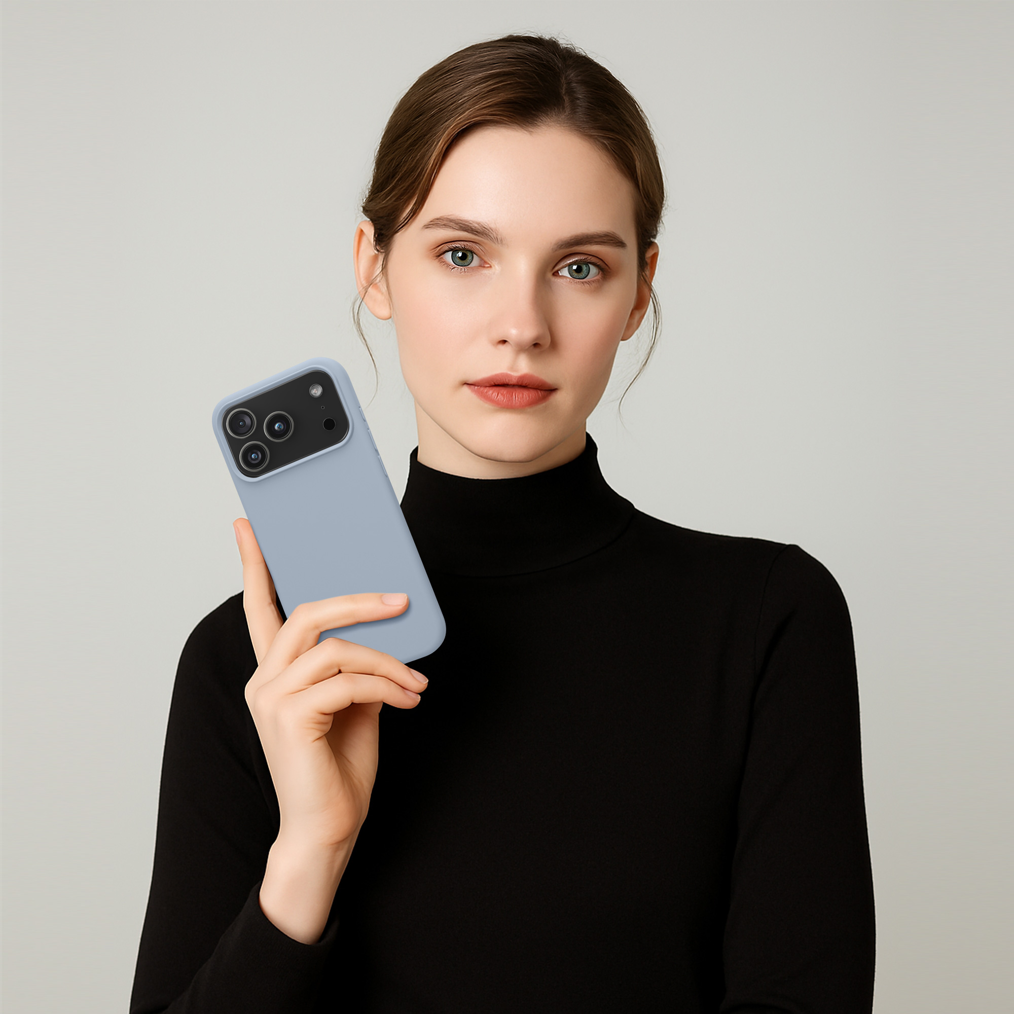 Silikonový kryt Kwmobile pro iPhone 17 Pro - světle modrá matná