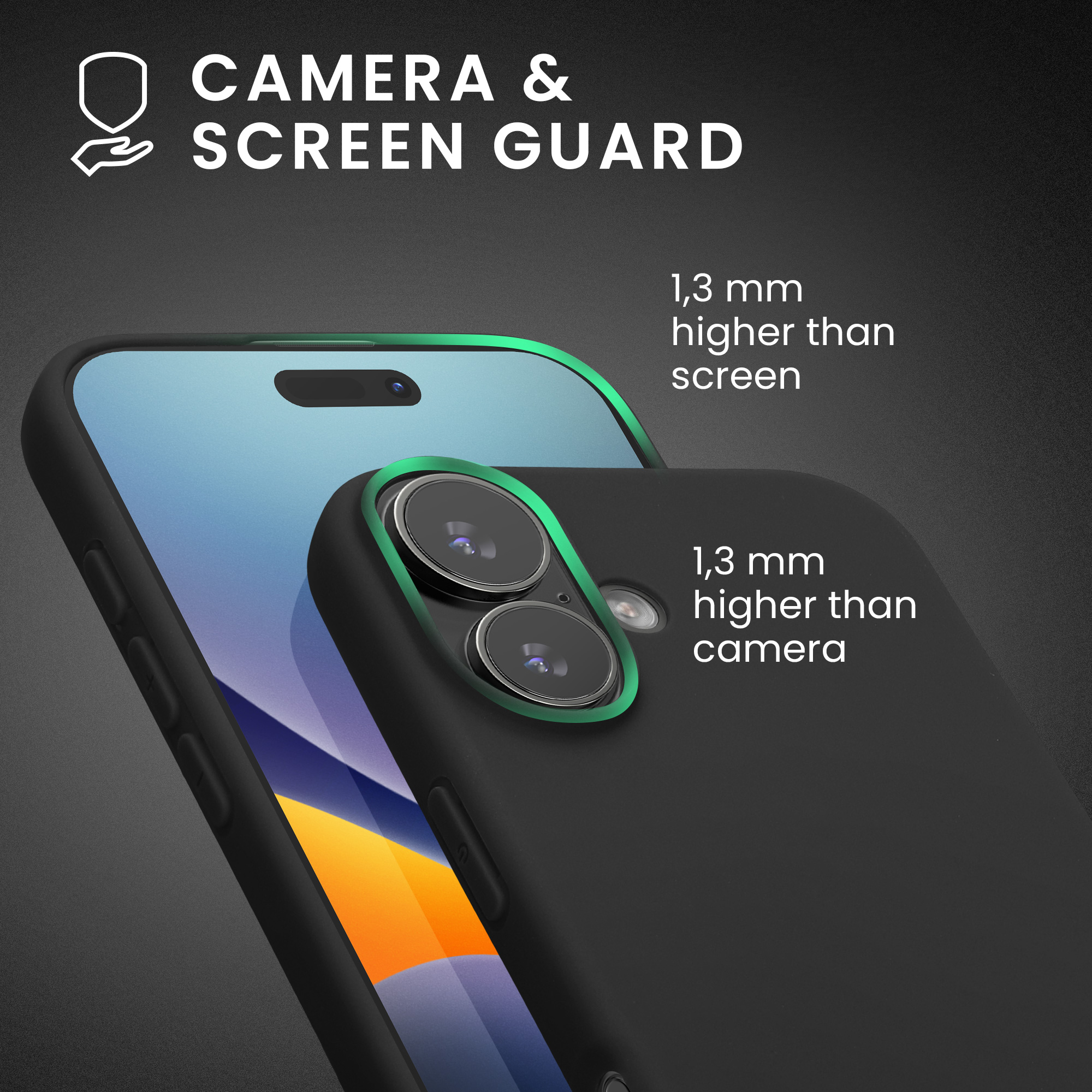 Silikonový kryt Kwmobile pro iPhone 17 - černá matná
