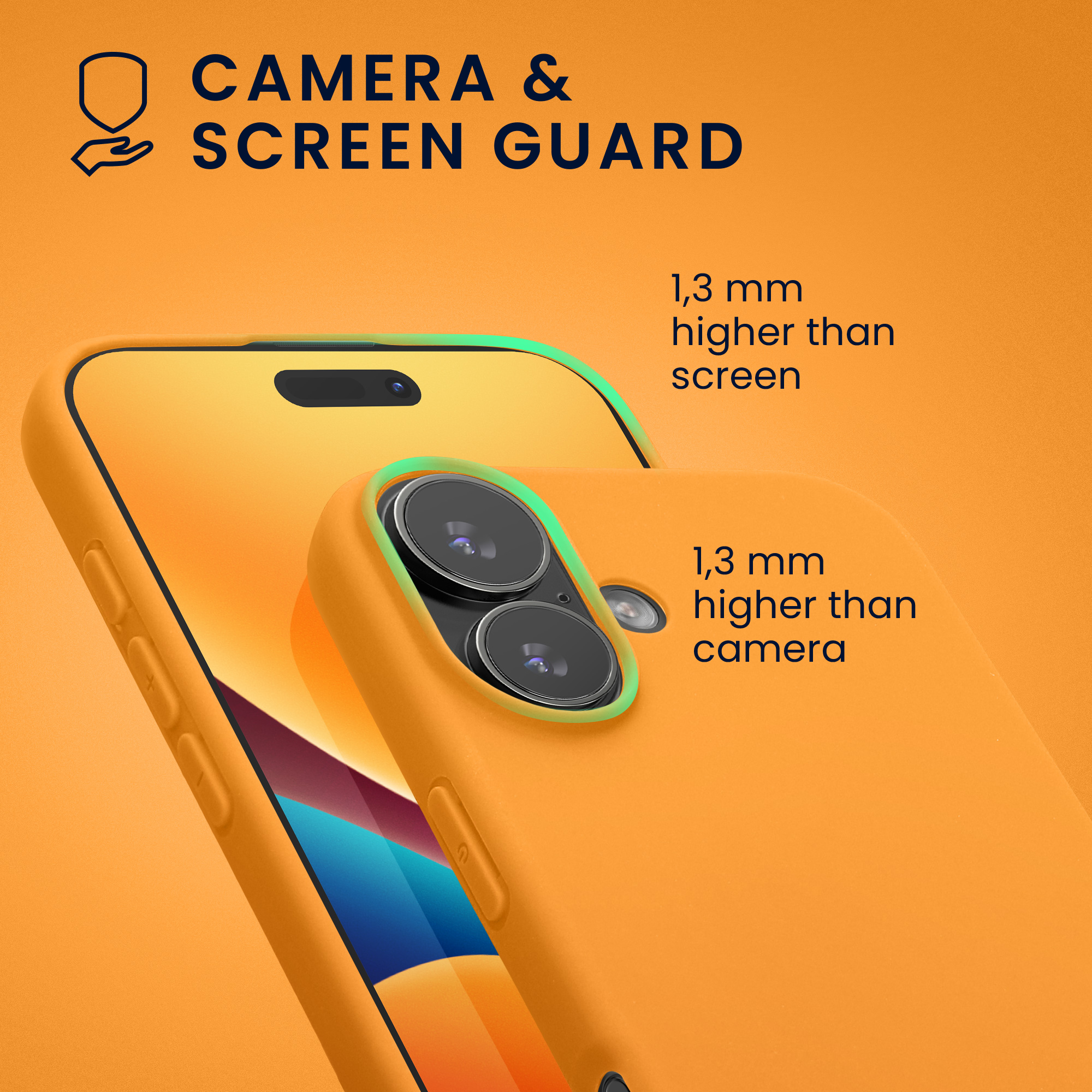 Silikonový kryt Kwmobile pro iPhone 17 - fruity orange