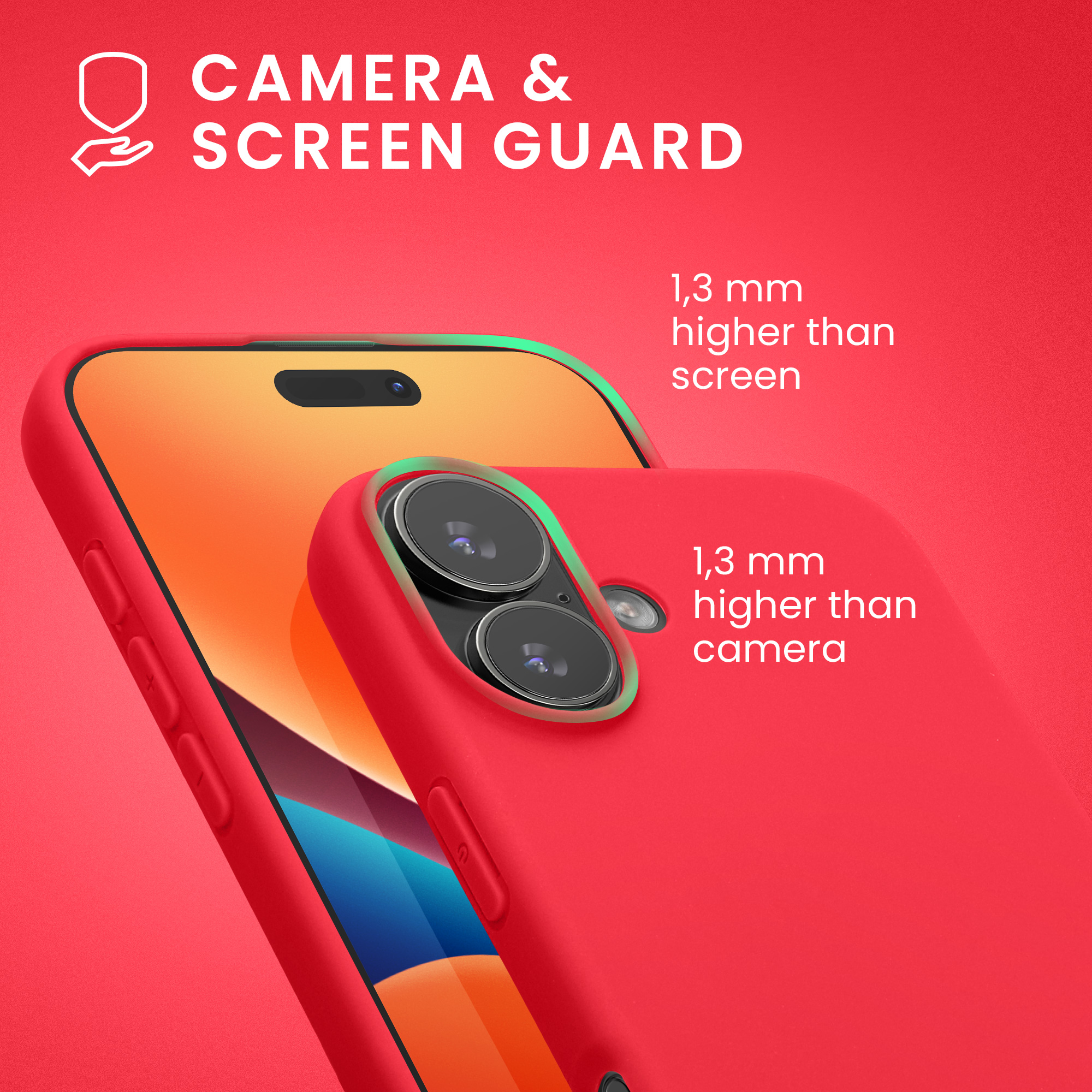 Pouzdro pro iPhone 17 kwmobile tenké silikonové - neonově růžová
