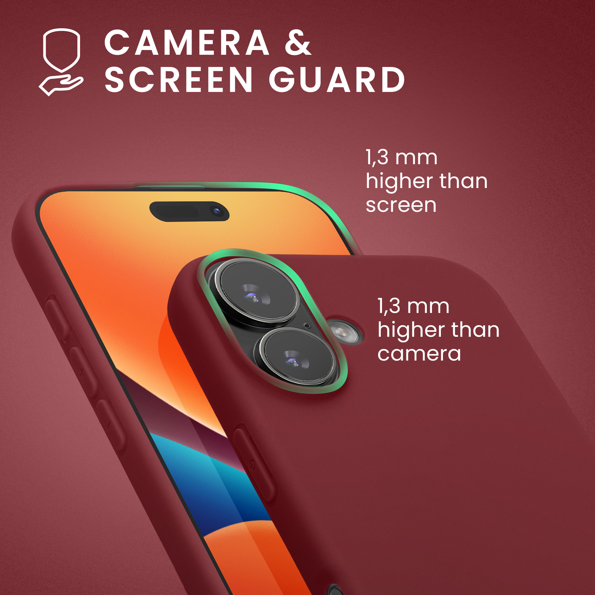 Pouzdro pro iPhone 17 kwmobile tenké silikonové - vínově fialová