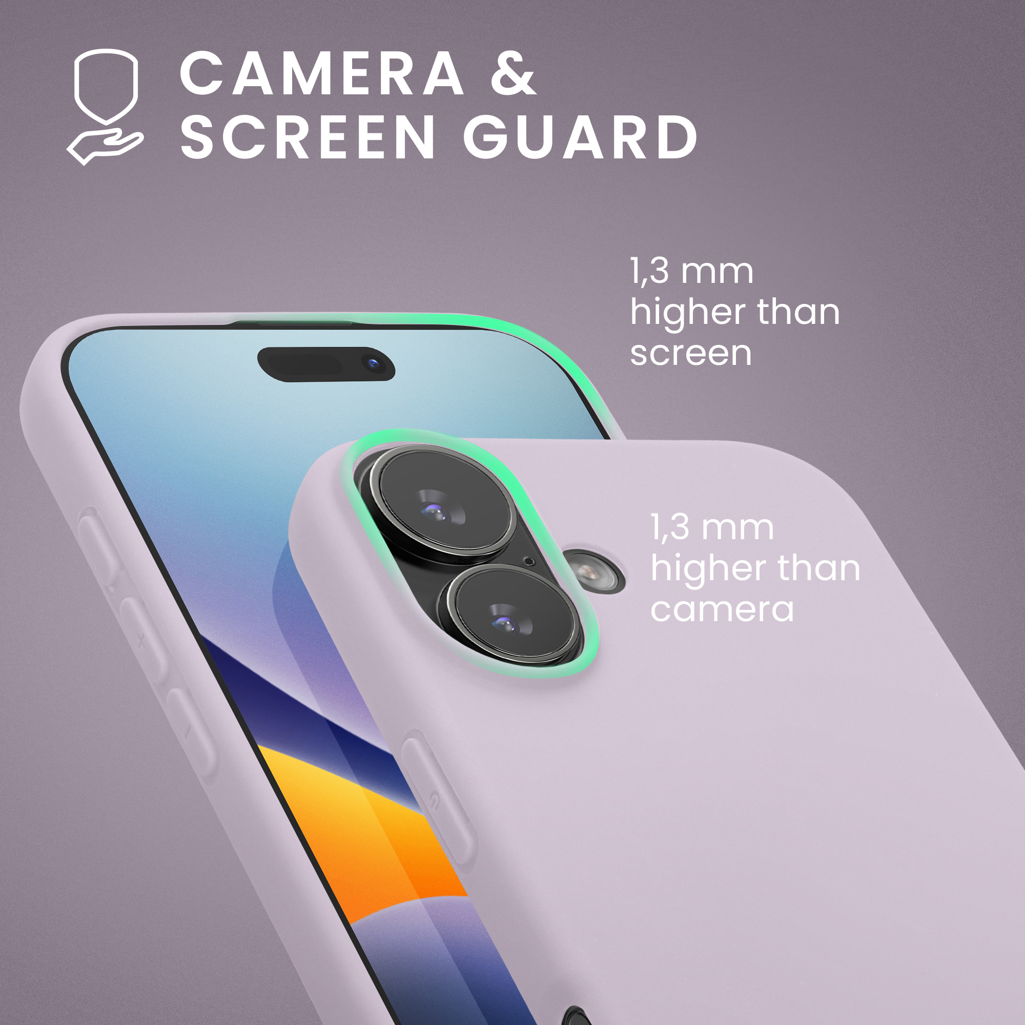 Pouzdro pro iPhone 17 kwmobile tenké silikonové - levandulová