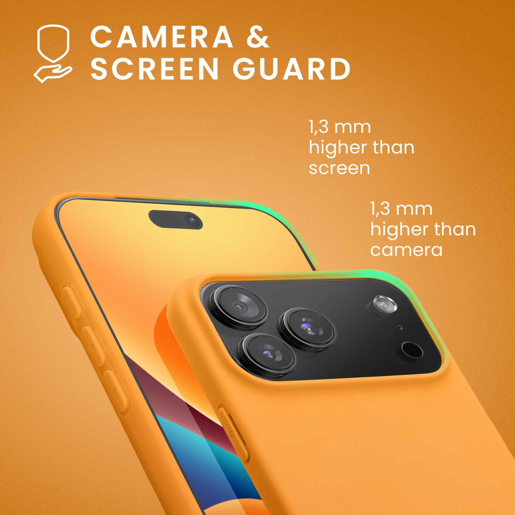 Silikonový kryt Kwmobile pro iPhone 17 Pro Max - fruity orange