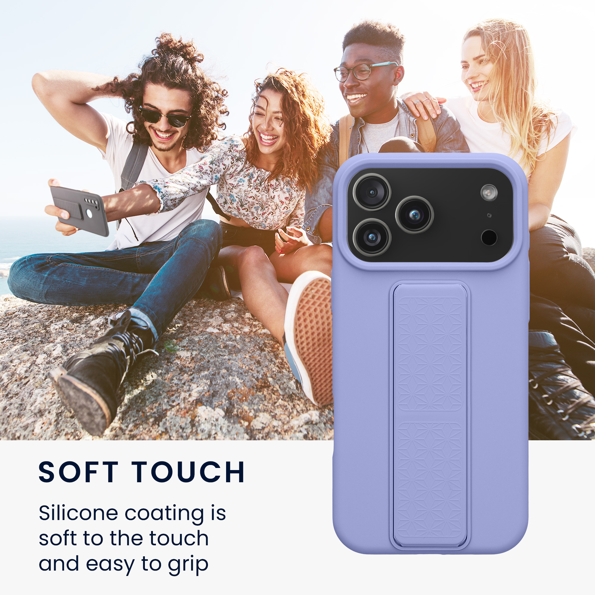 Silikonový kryt Kwmobile pro iPhone 17 Pro Max - levandulová