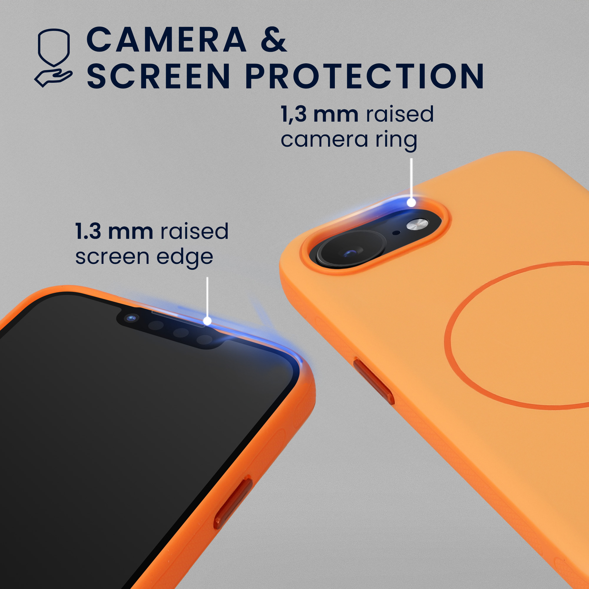 Nárazuvzdorné pouzdro pro Apple iPhone 17e / iPhone 16e kwmobile TPU - oranžová
