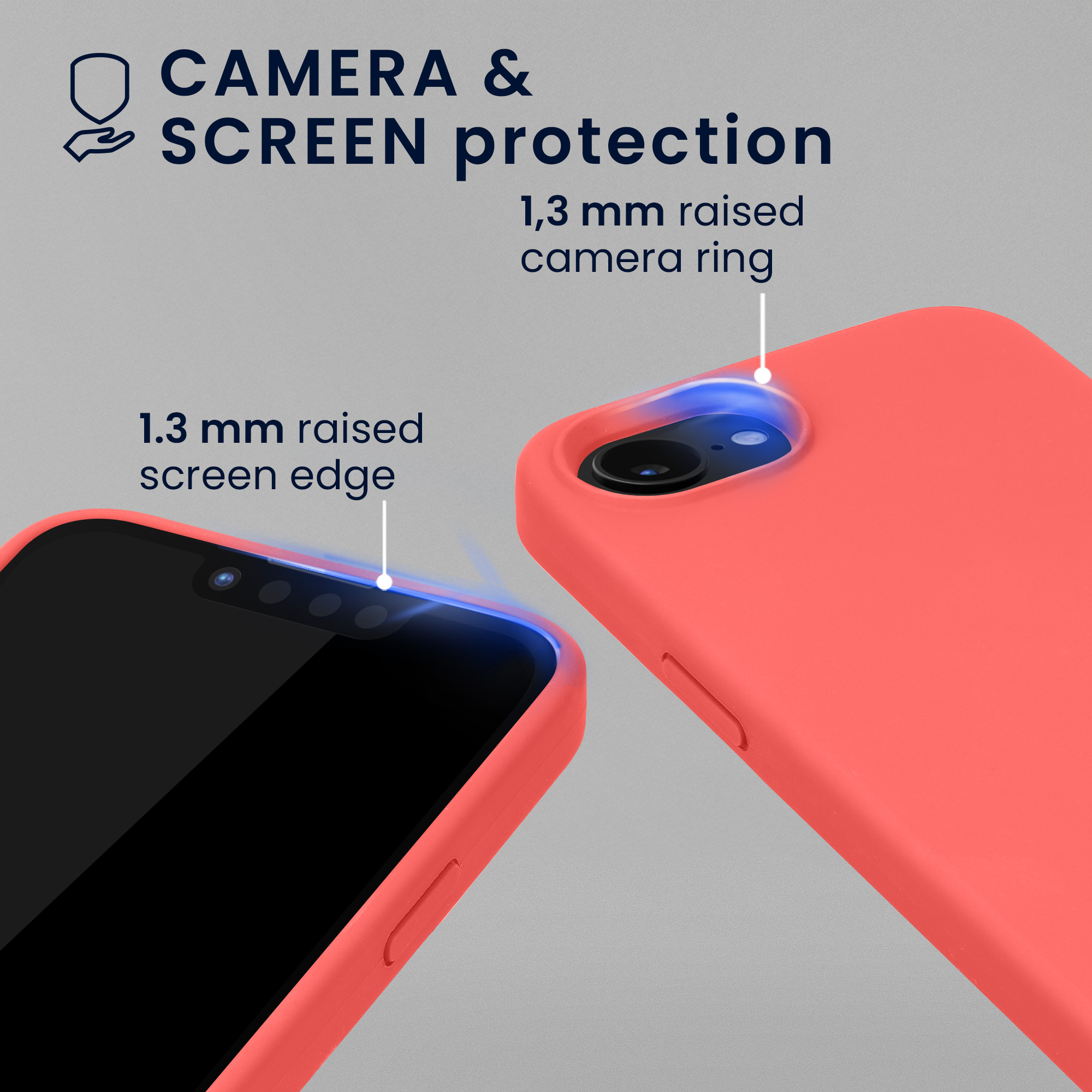 TPU silikonové pouzdro pro Apple iPhone 17e / iPhone 16e kwmobile MagSafe - neonově korálová