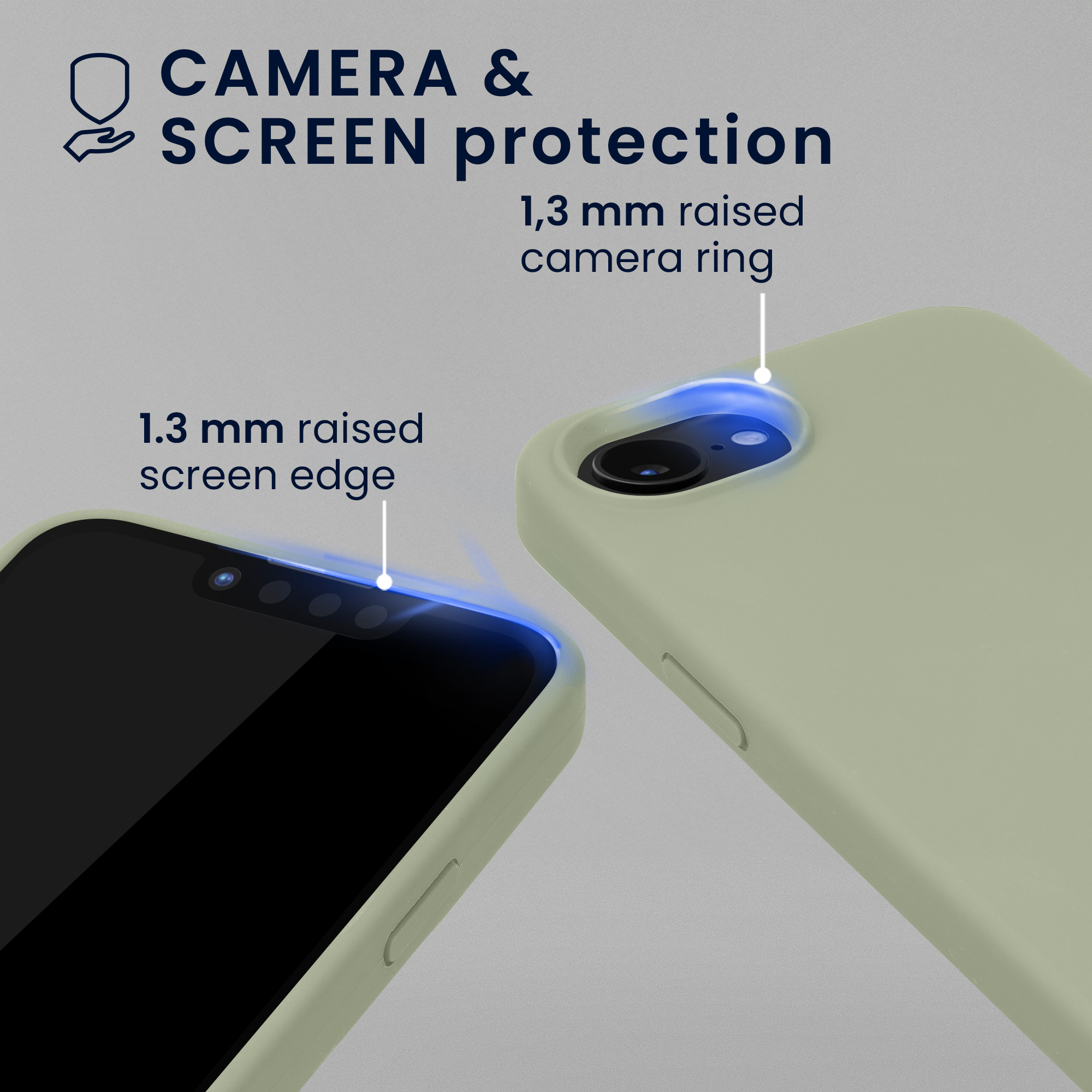 TPU silikonové pouzdro pro Apple iPhone 17e / iPhone 16e kwmobile MagSafe - šedozelená