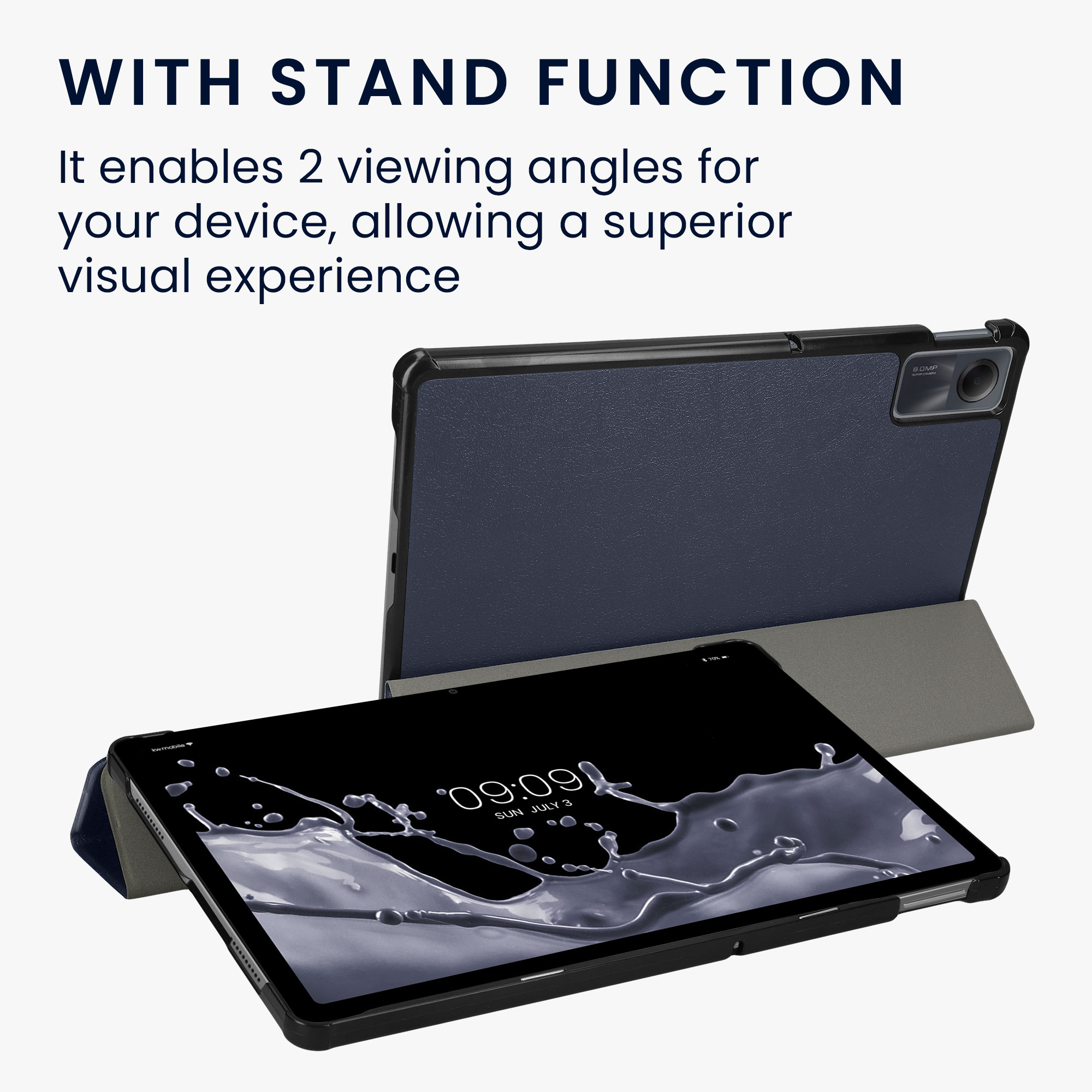 Pouzdro na tablet kwmobile pro Xiaomi Redmi Pad SE - tmavě modrá
