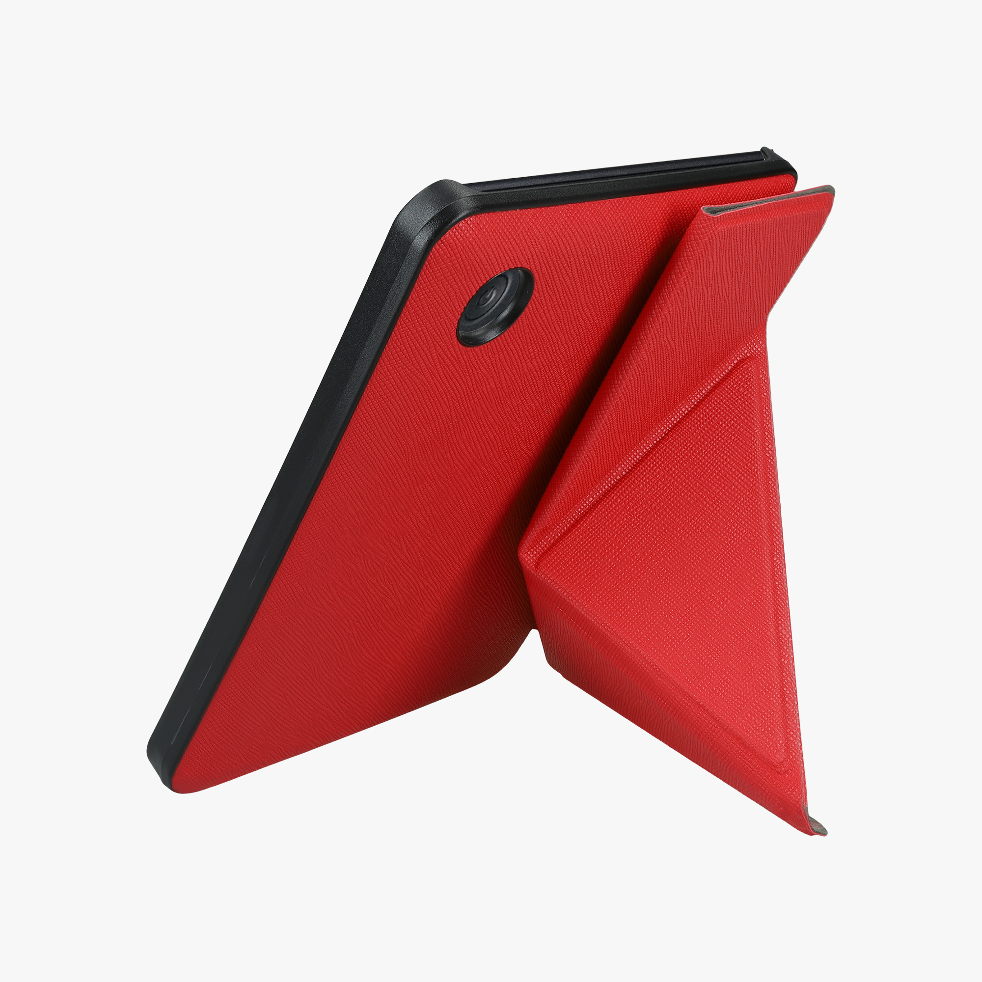 Slim PU pouzdro na čtečku Kobo Clara BW/Colour tmavě červené se stojánkem