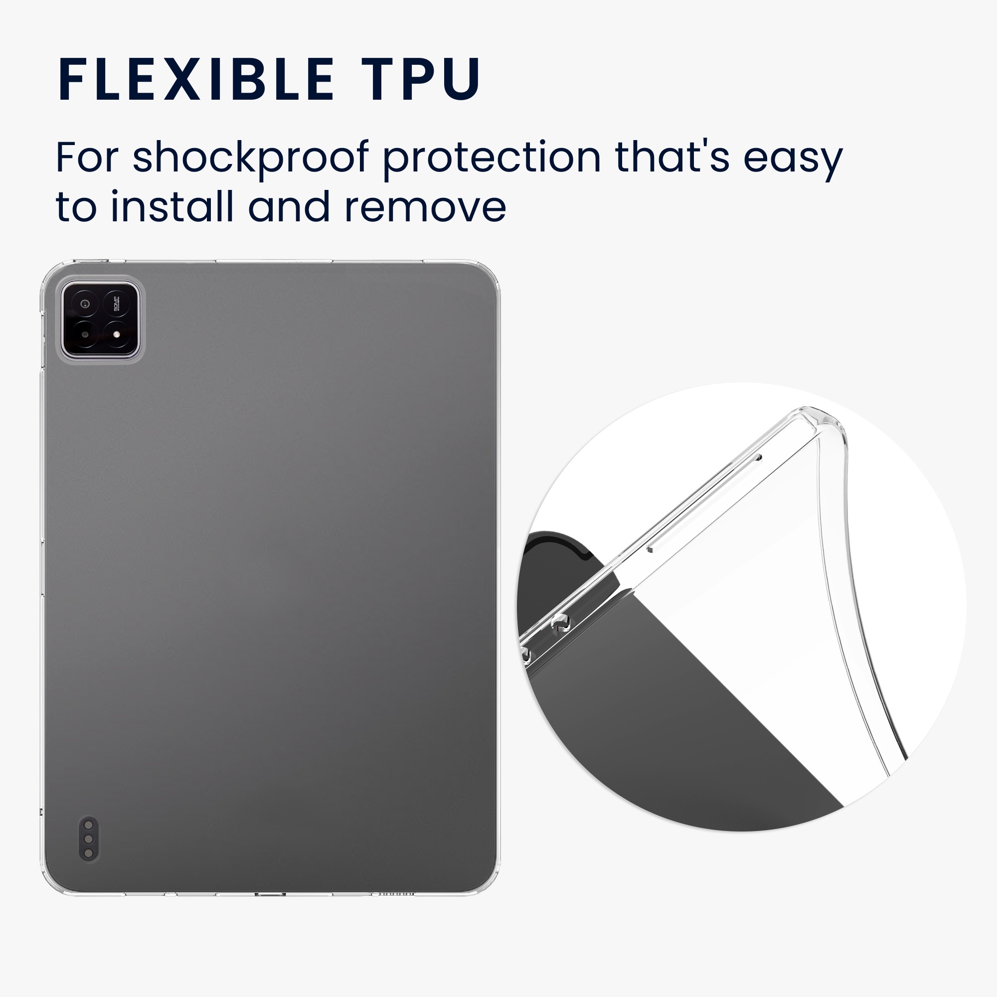 Pouzdro na tablet Xiaomi Pad 6S Pro 12.4 kwmobile - transparentní
