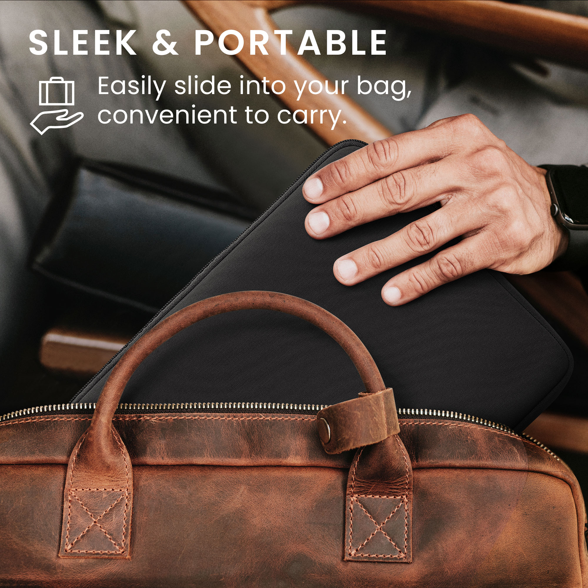 Pouzdro na tablet 13" kwmobile Neoprene Pouch černá