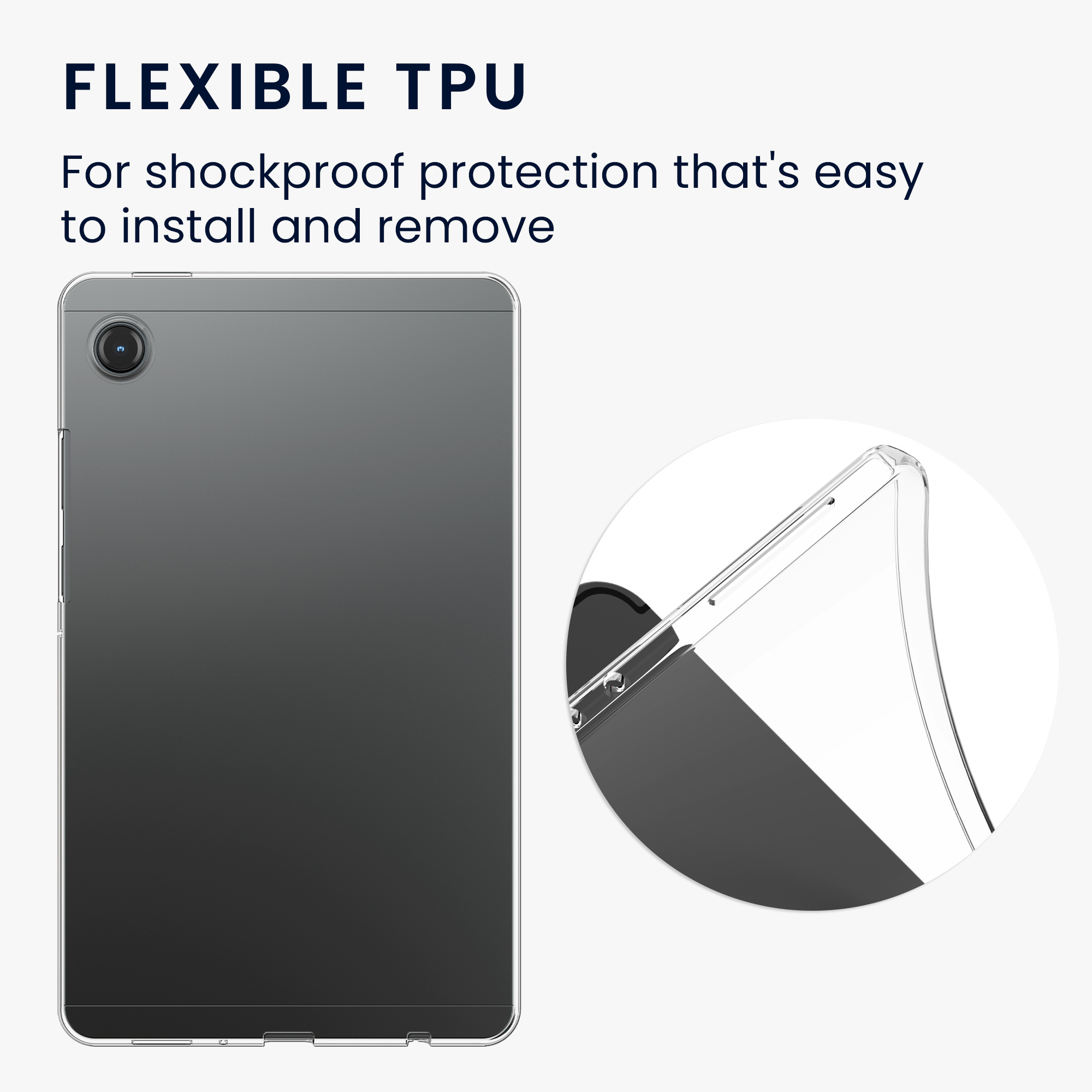 Pouzdro pro Samsung Galaxy Tab A11 / A9 kwmobile TPU - transparentní
