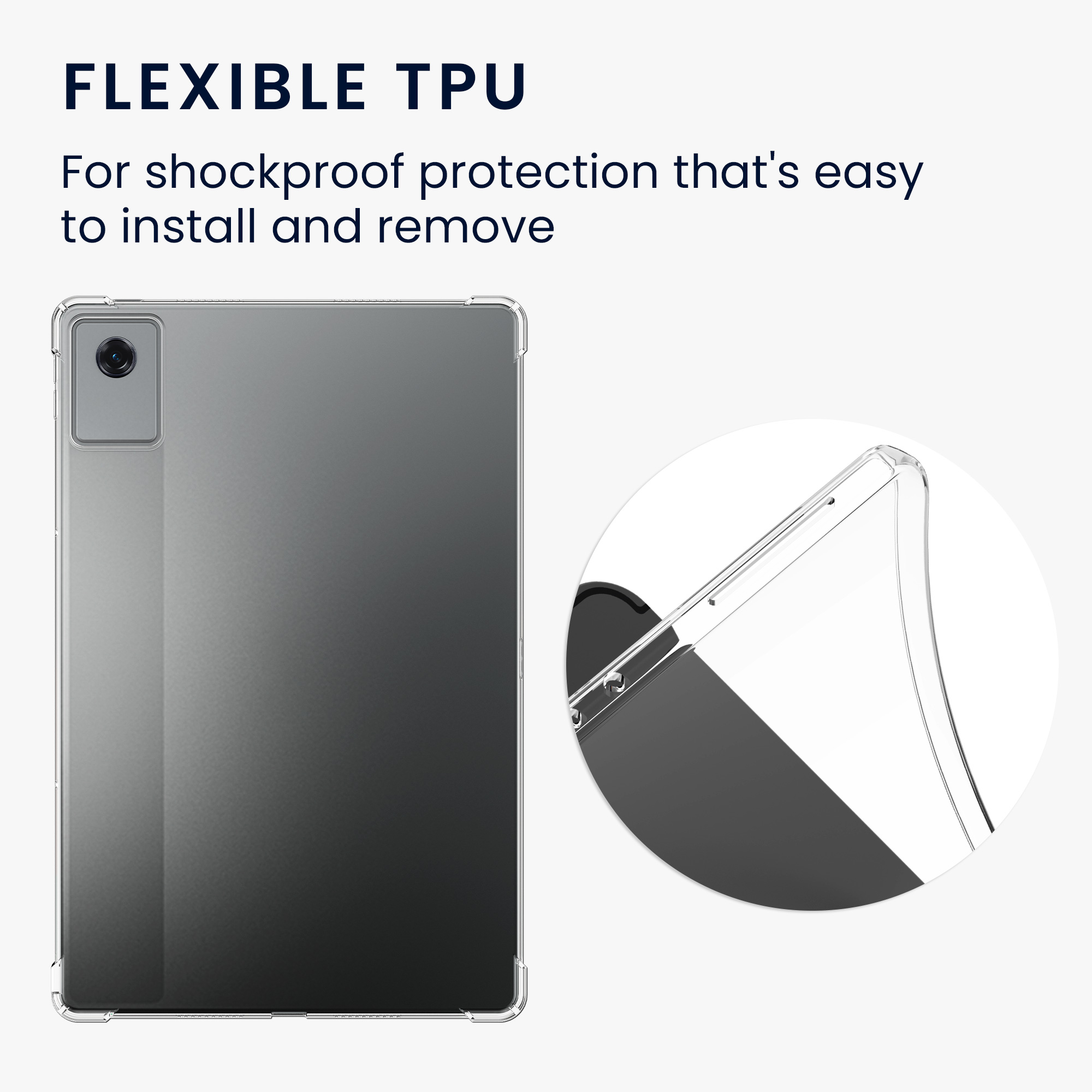 Pouzdro pro Lenovo Tab K12 / Idea Tab Plus kwmobile TPU - transparentní