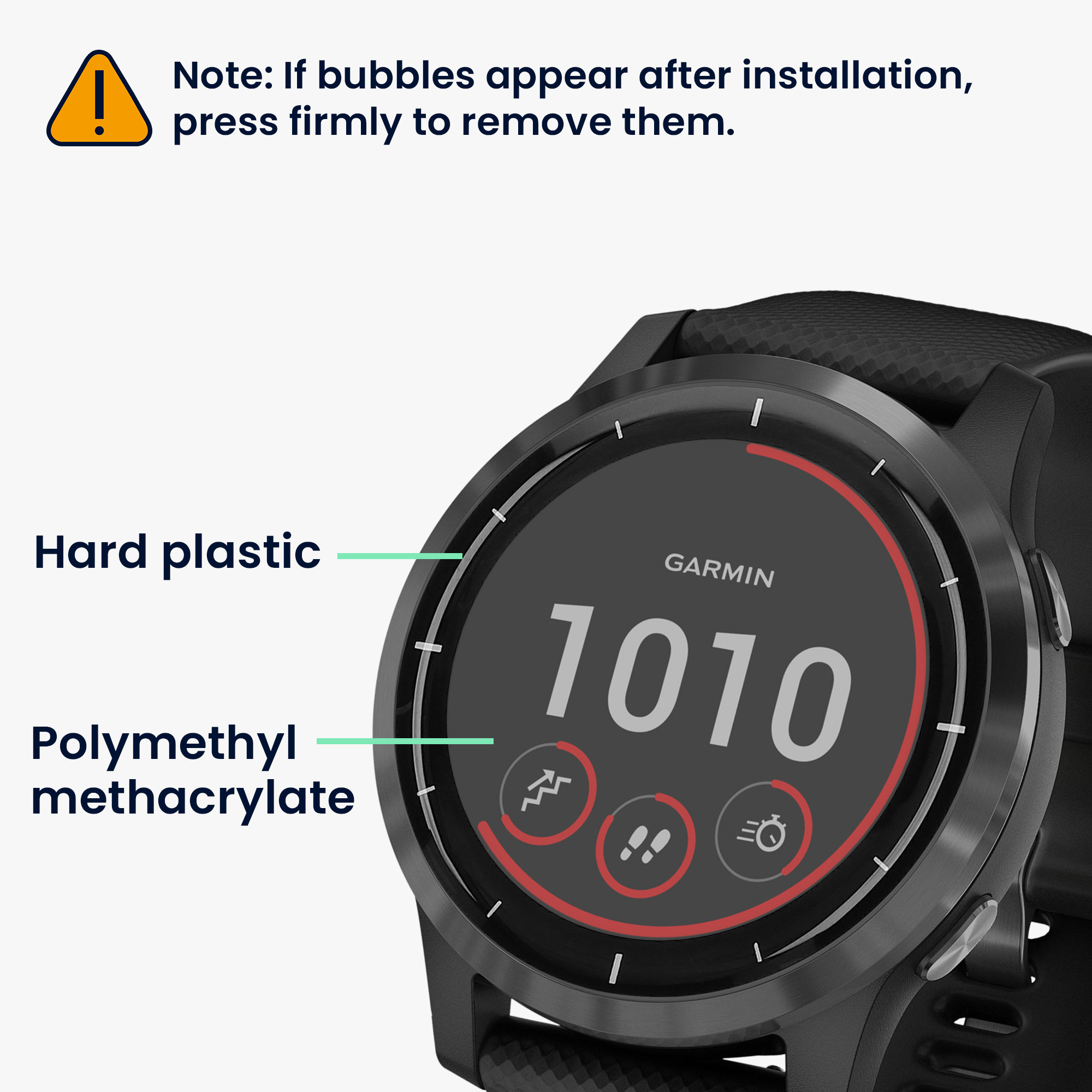 Ochranná fólie kwmobile pro Garmin Vivoactive 4 (45 mm) - 2 ks