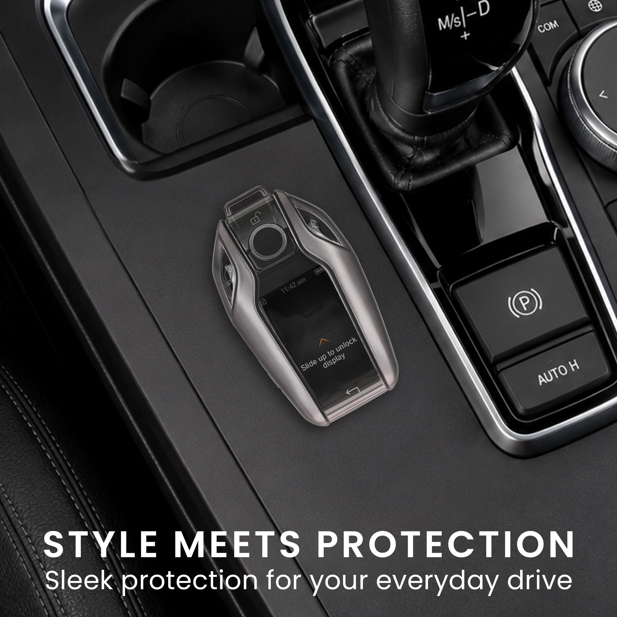 Tpu pouzdro na klíč od auta BMW Display Key protiskluzové matně černé