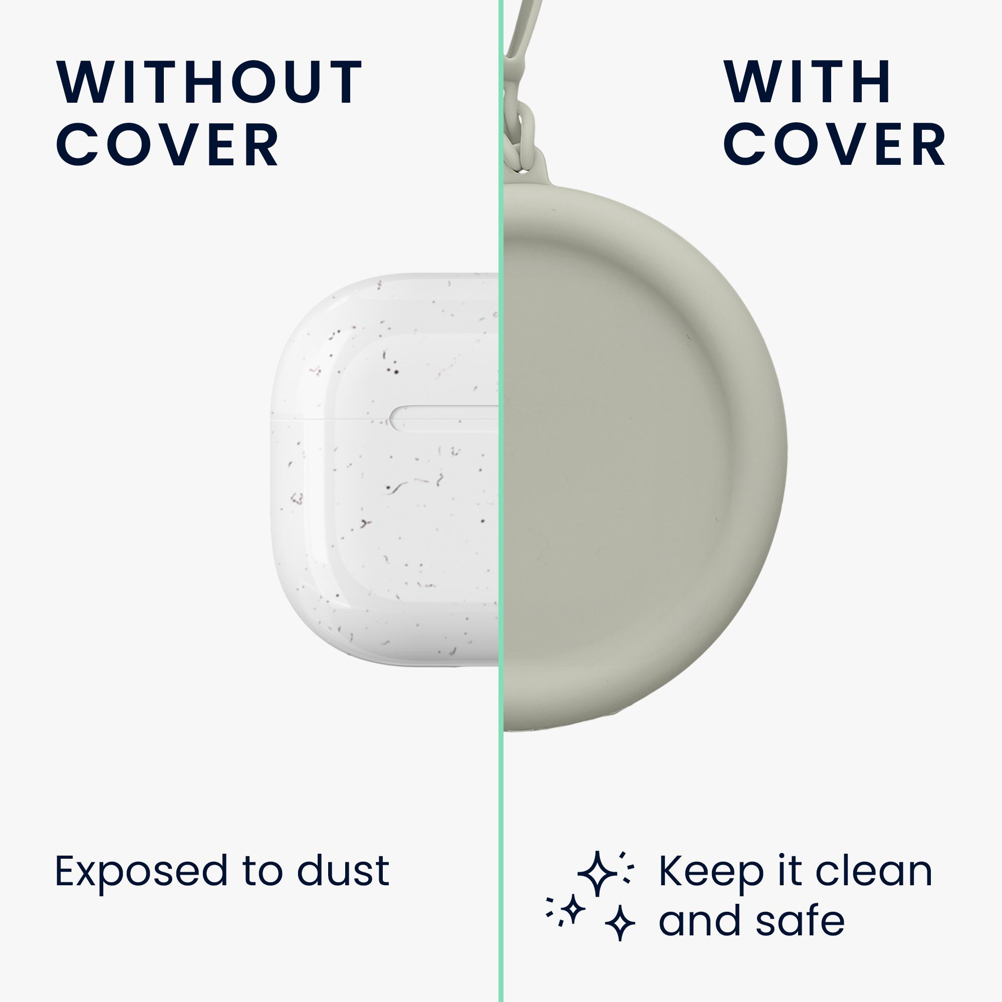 Pouzdro na sluchátka kwmobile pro in-ear Headphones - zelená Rainwashed