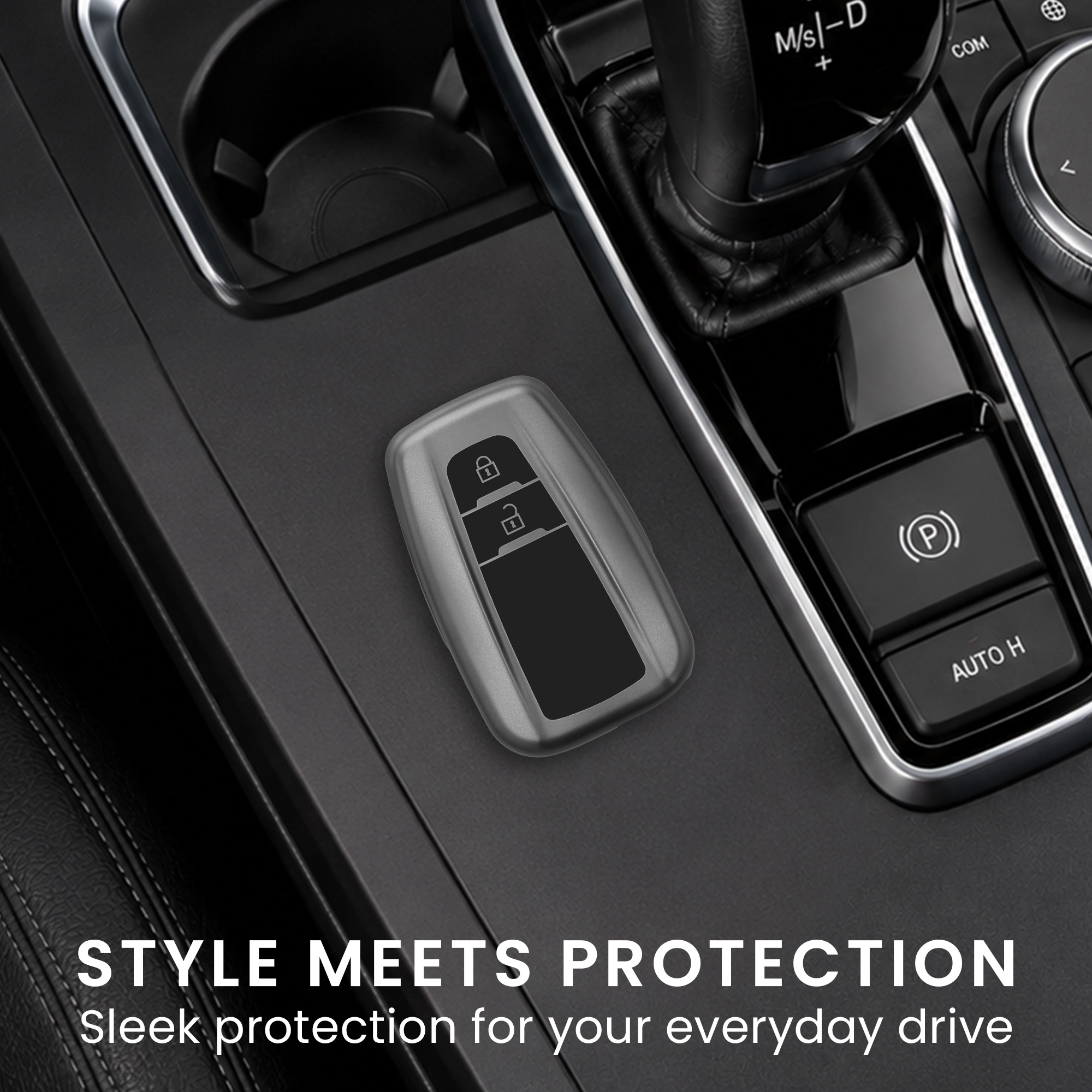 Pouzdro na klíč od auta Toyota 2 Button Car Key Smart Key kwmobile - matná černá/černá