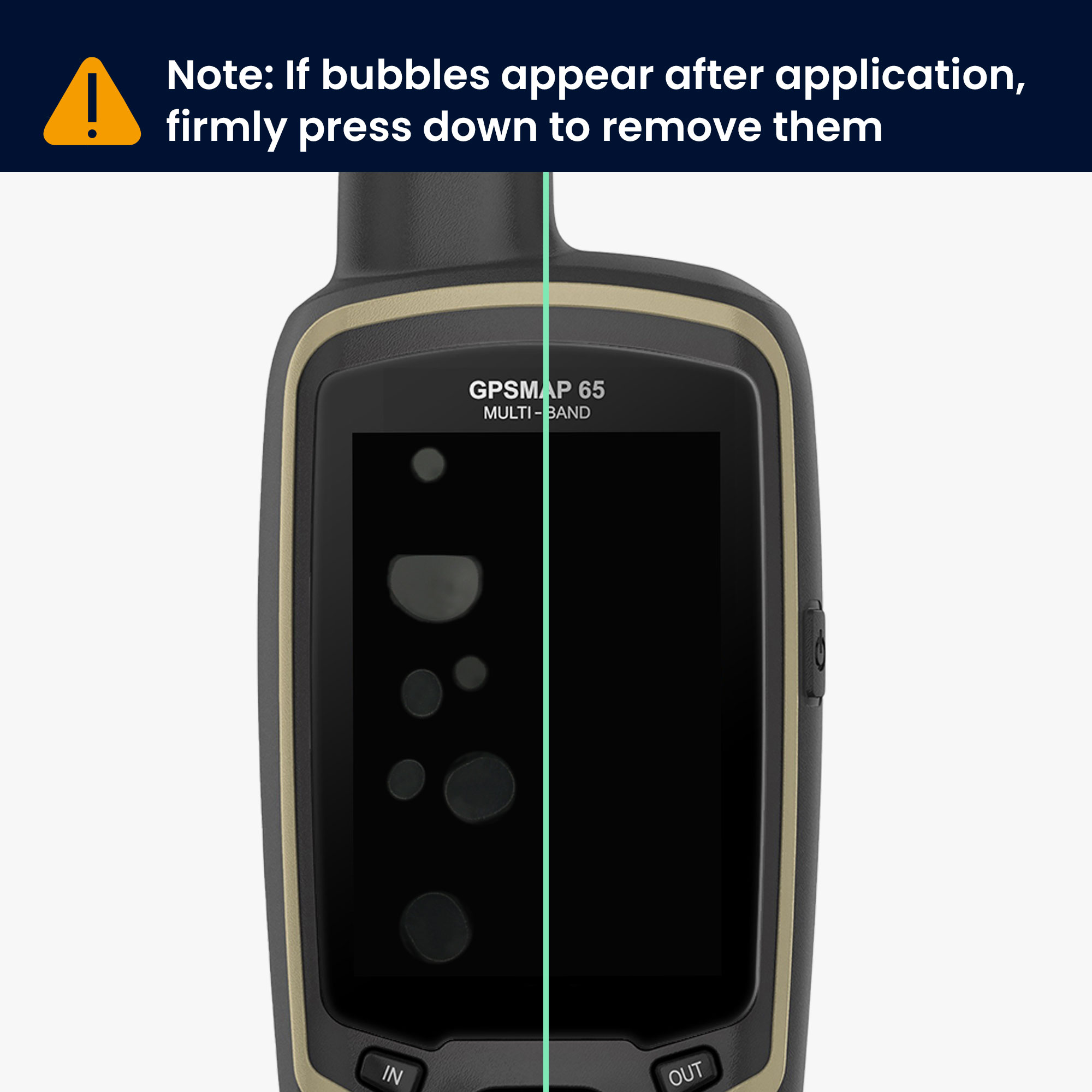 2x Ochranná fólie na GPS kwmobile pro Garmin GPSMAP 62 / 62sc / 64 / 64st/… - čirá