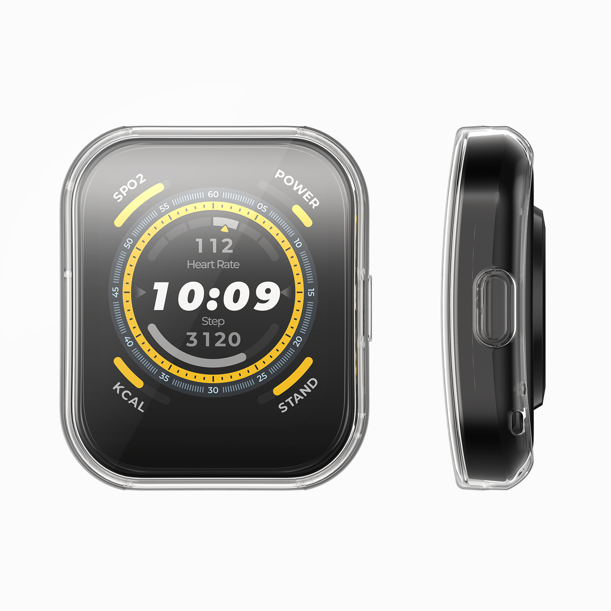 Sada 2 krytů s ochranou displeje pro Huami Amazfit Bip 5 kwmobile - transparentní