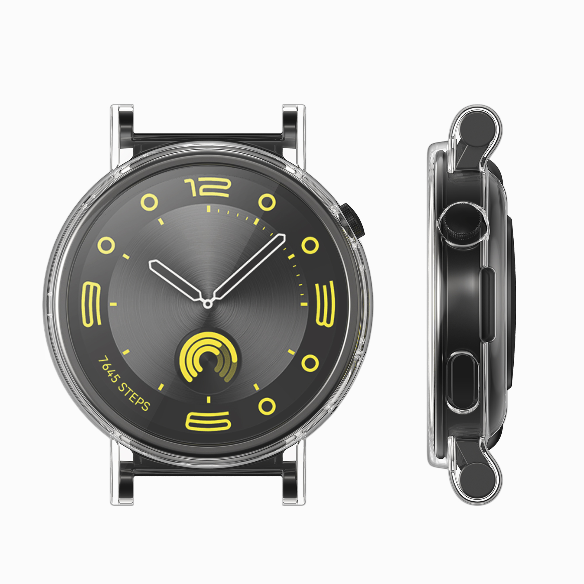 Silikonový kryt hodinky Huawei Watch GT4 41mm sada 2 ks průhledná/zlatá kwmobile