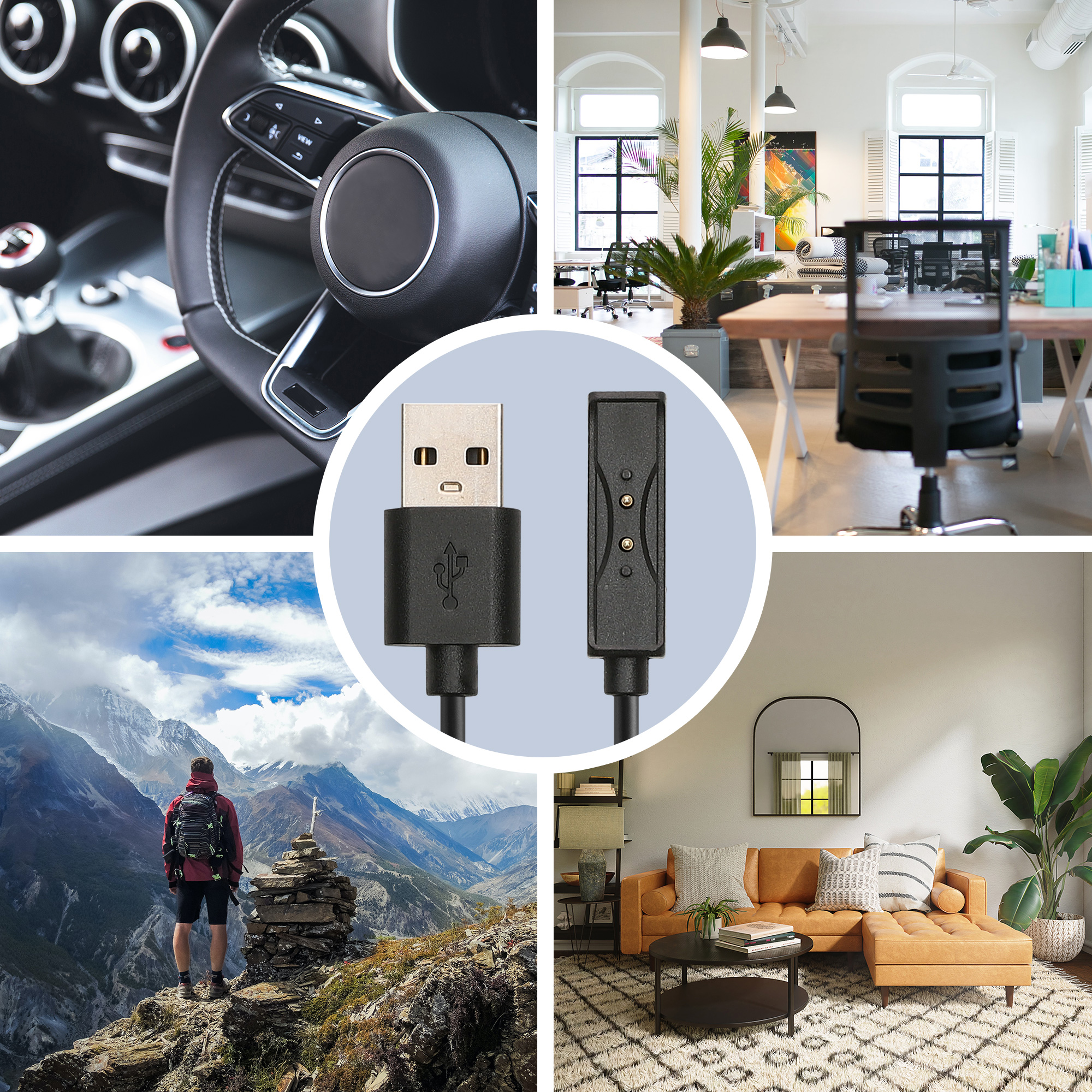 USB nabíjecí kabel chytré hodinky COROS Rate Monitor náhradní kwmobile