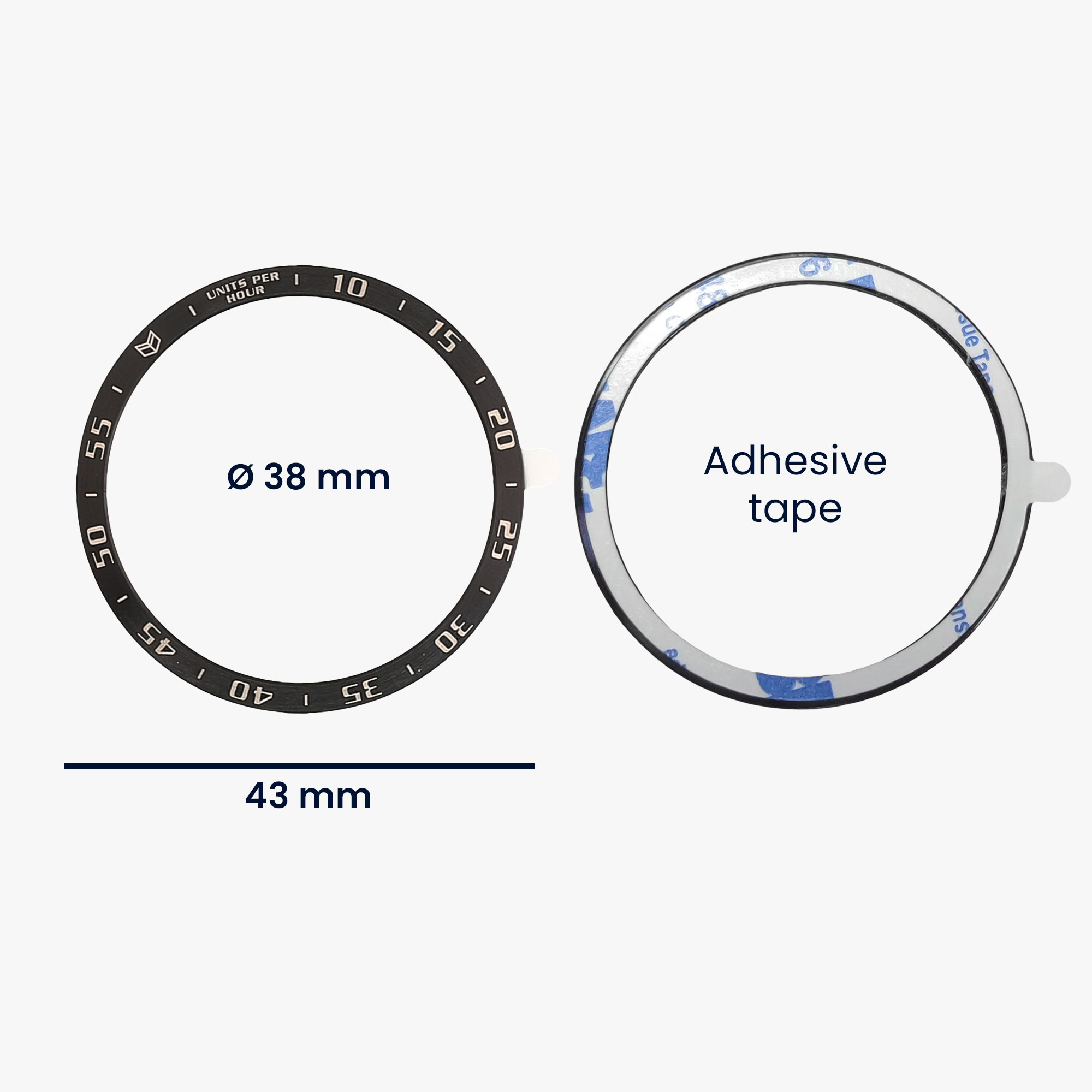 Ochranný rámeček na hodinky Galaxy Watch Ultra 47mm kwmobile černý/stříbrný