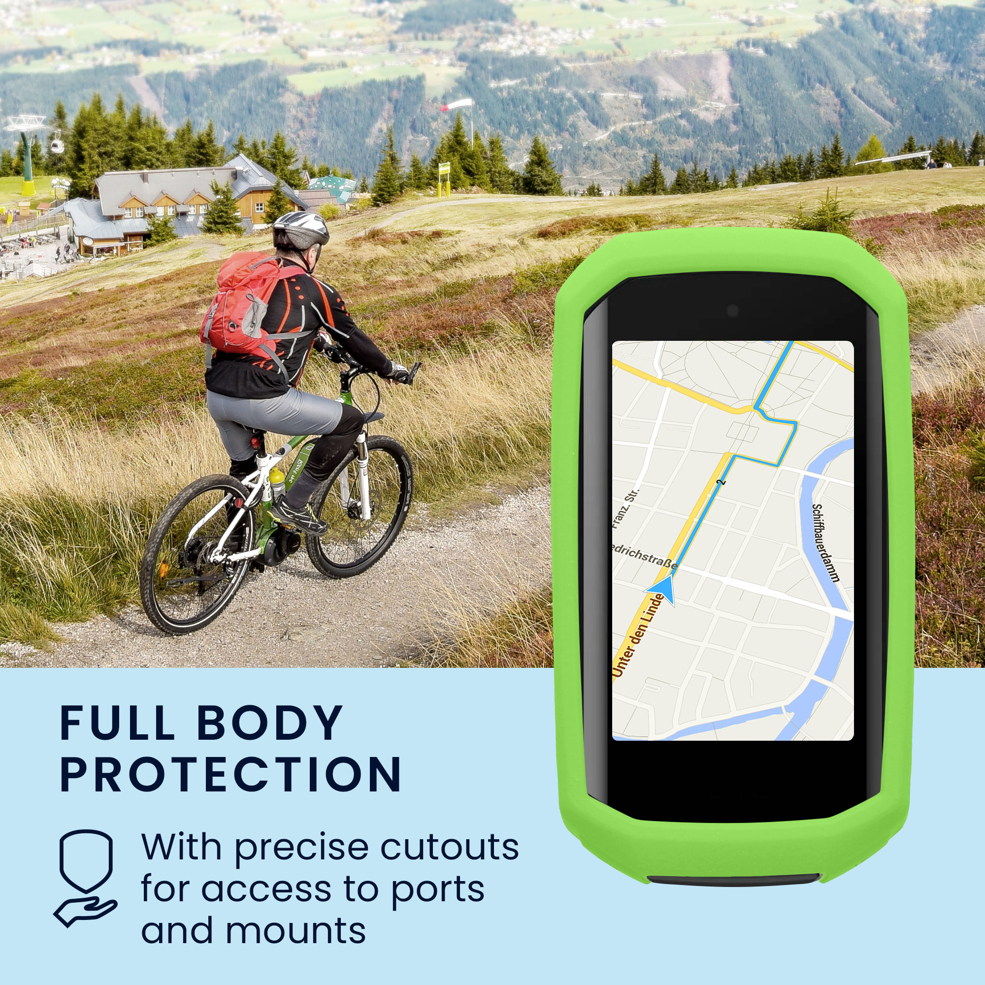 Silikonové pouzdro Garmin Edge 1050 kwmobile černý